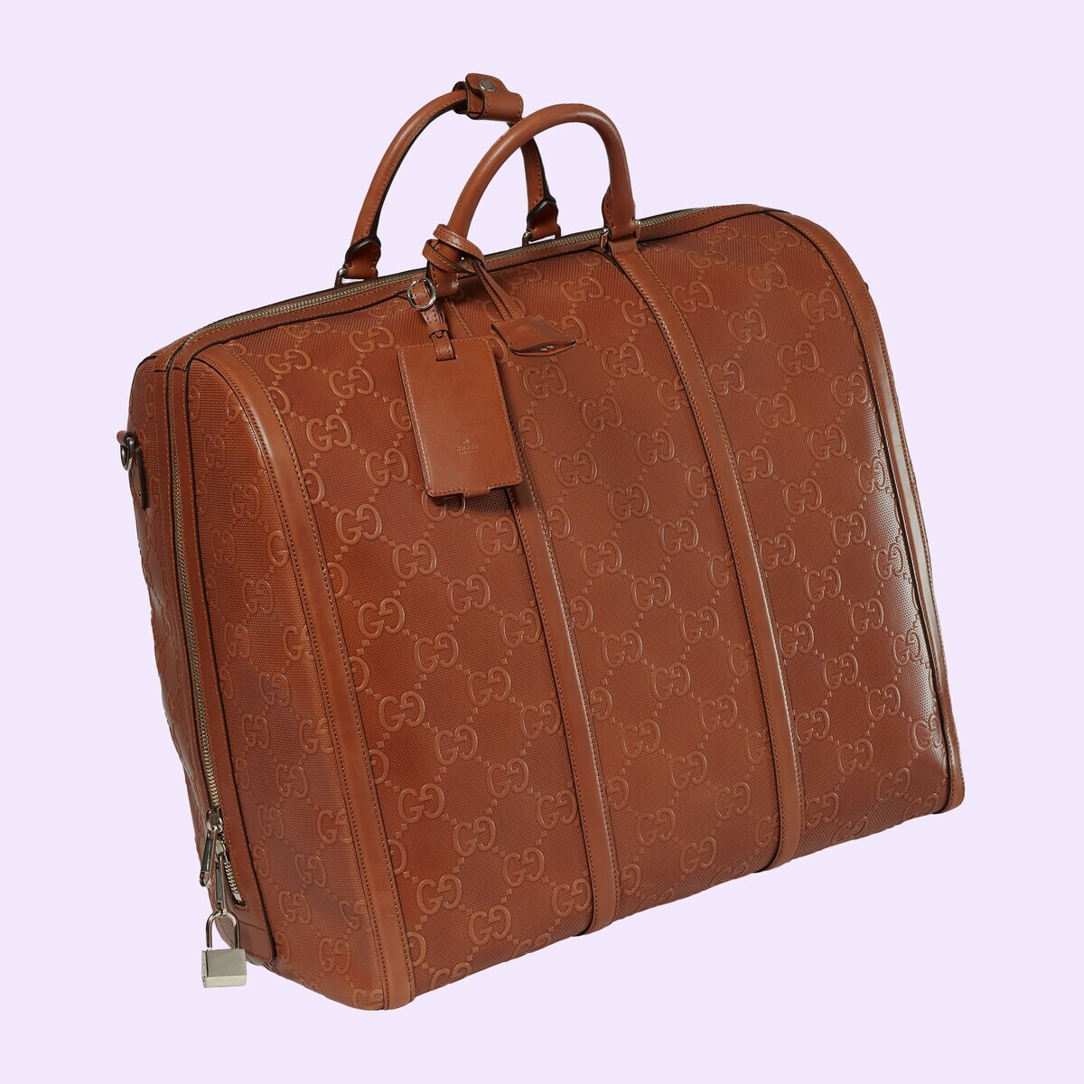 GG embossed duffle bag - 4