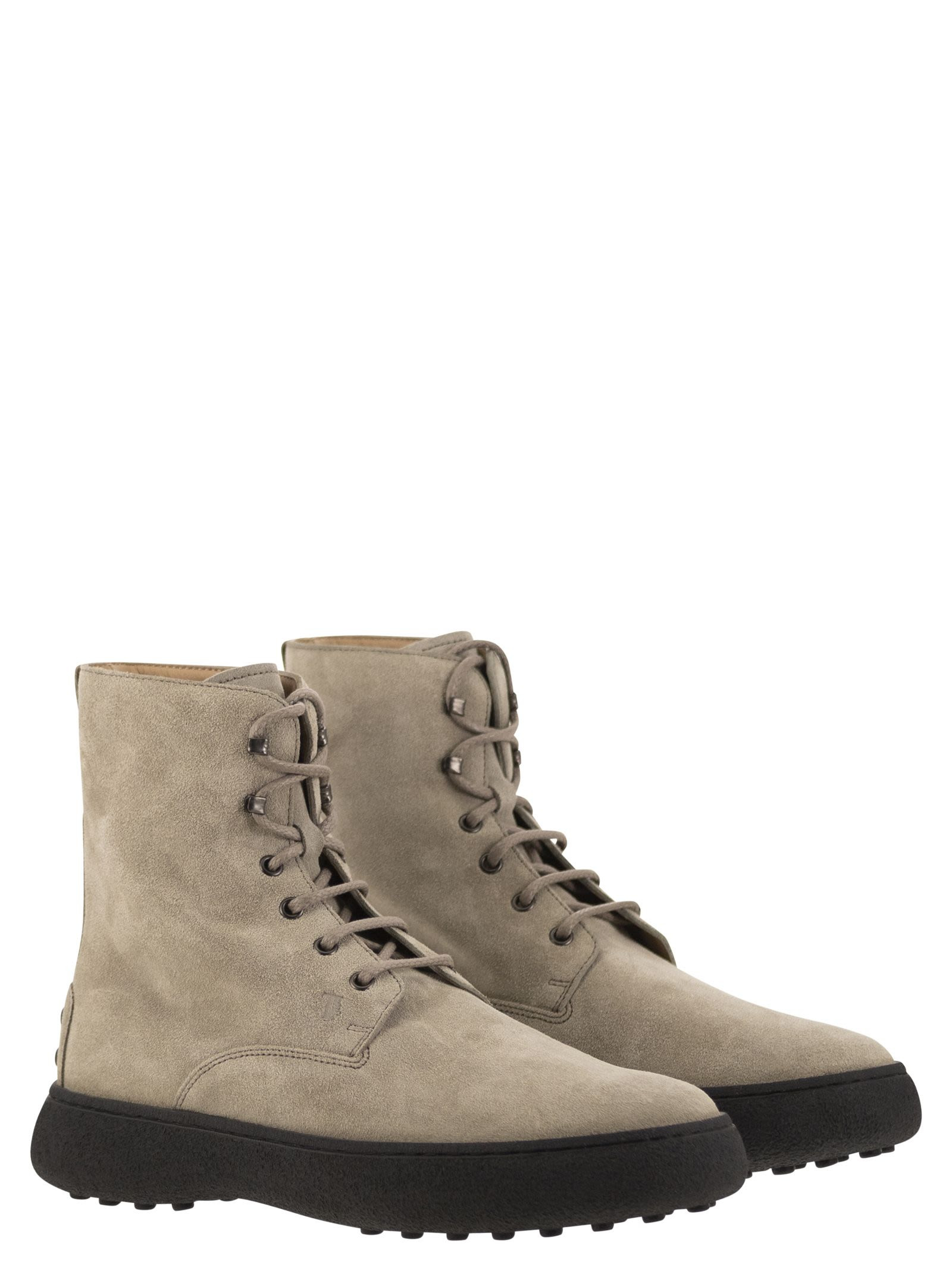 Tod's Men Suede Lace-Up Boot - 4