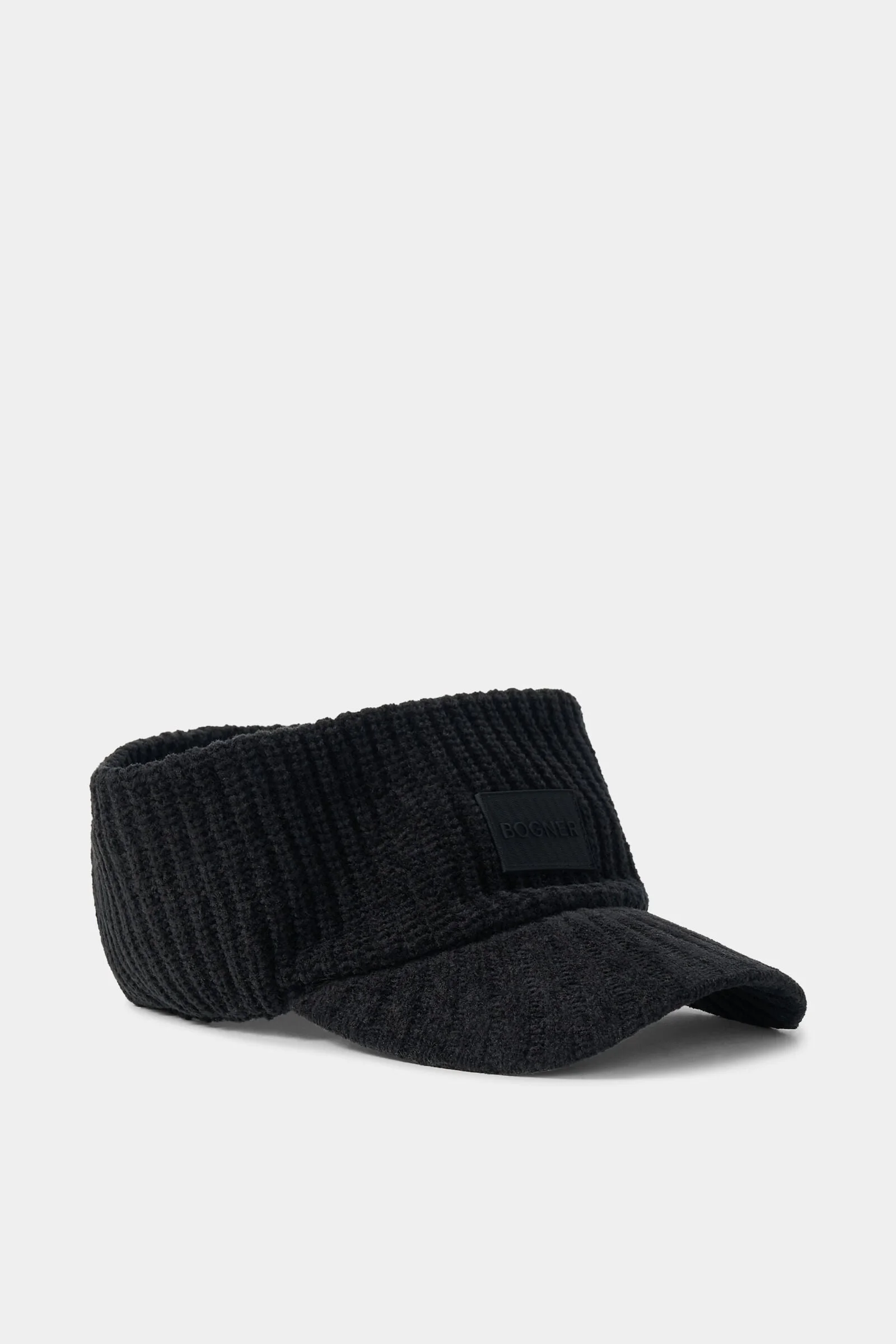 Tessie Knitted Visor in Black - 1