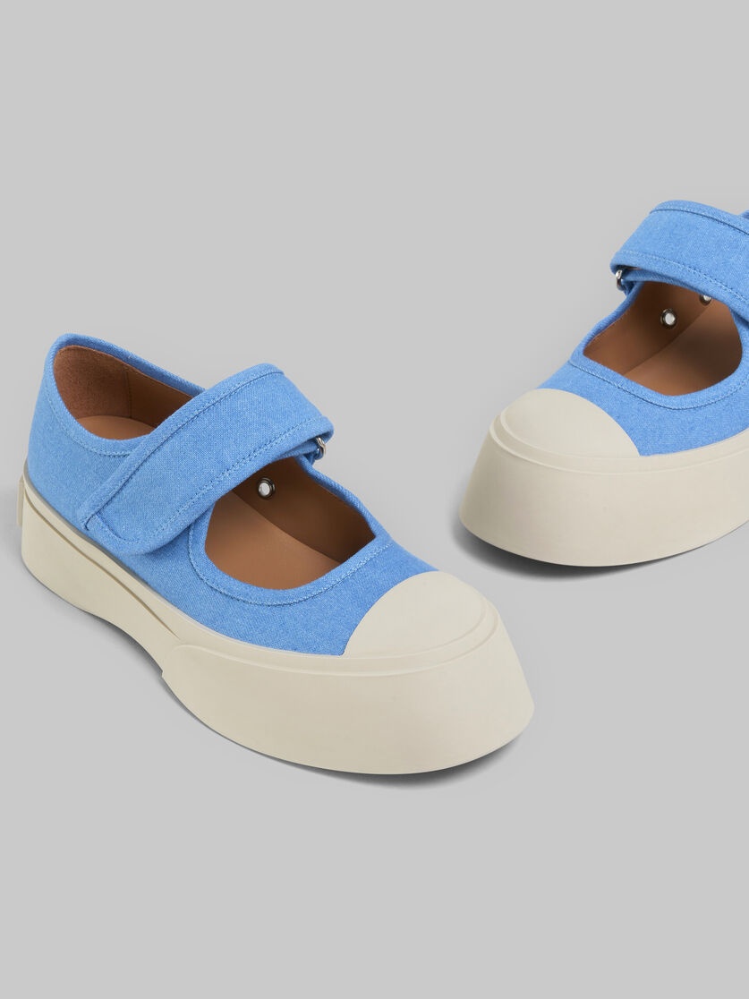 LIGHT BLUE DENIM MARY JANE SNEAKER - 5