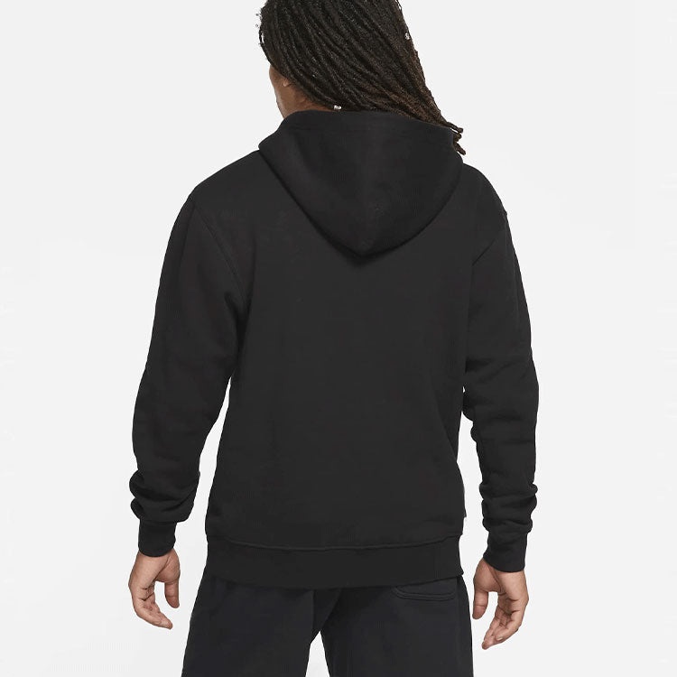 Air Jordan Embroidered Logo Sports Fleece Hoodie 'Black' DA9818-010 - 4
