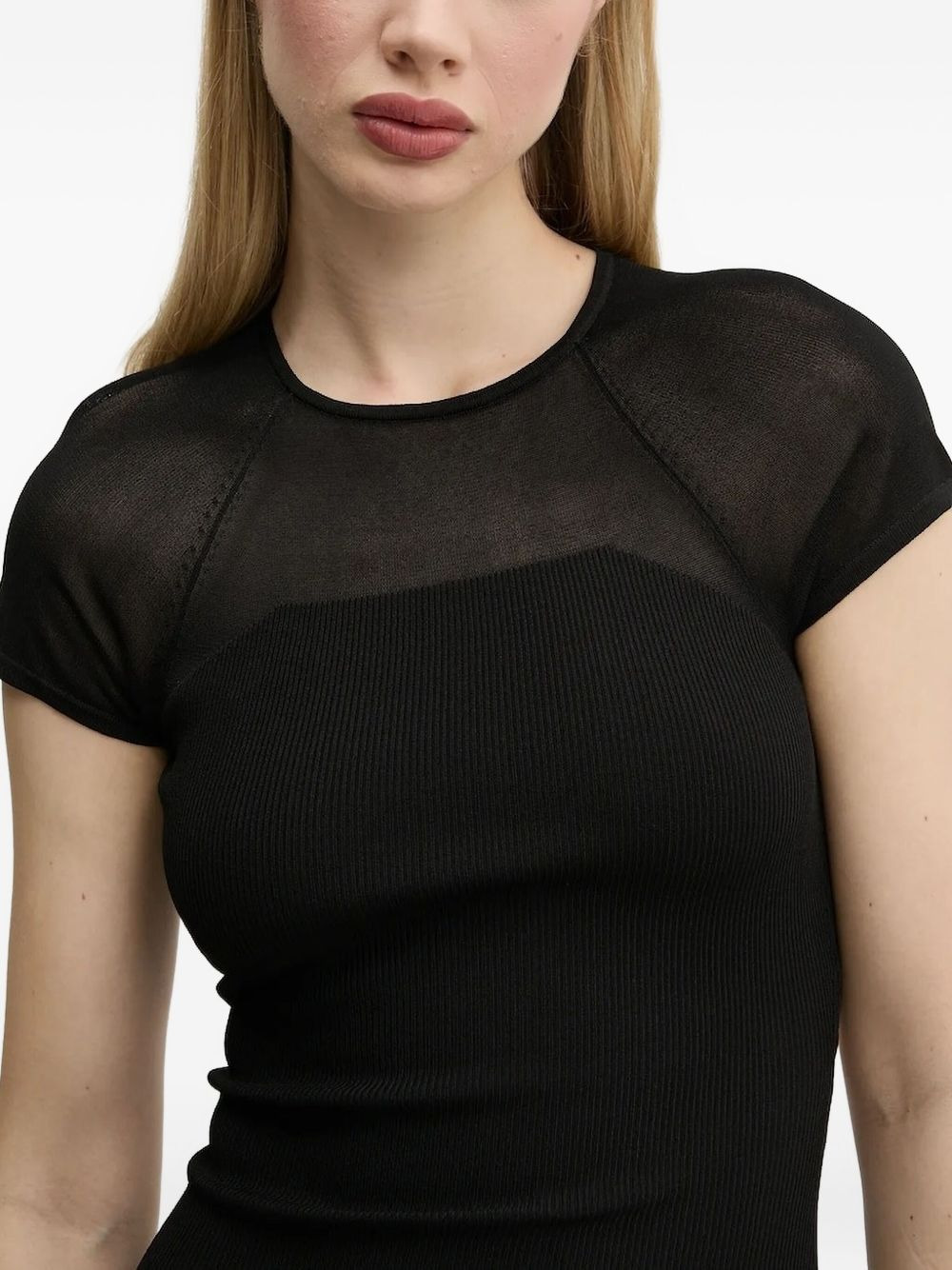 ribbed midi dress - 4