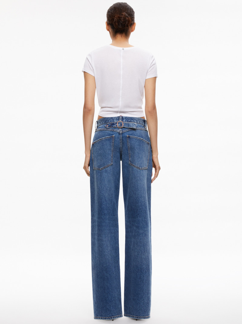 ERNIE LOW RISE BUCKLE BACK JEAN 3