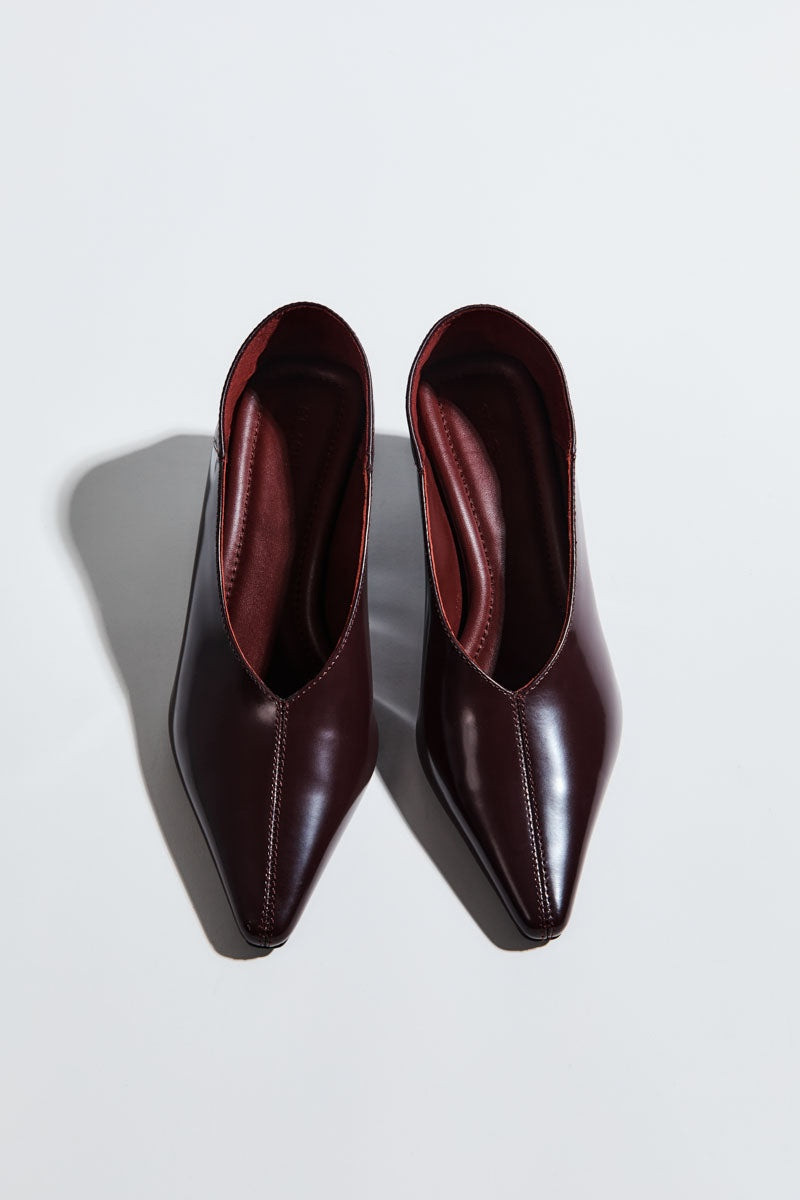 Classic Fold Heel - Bordeaux 3