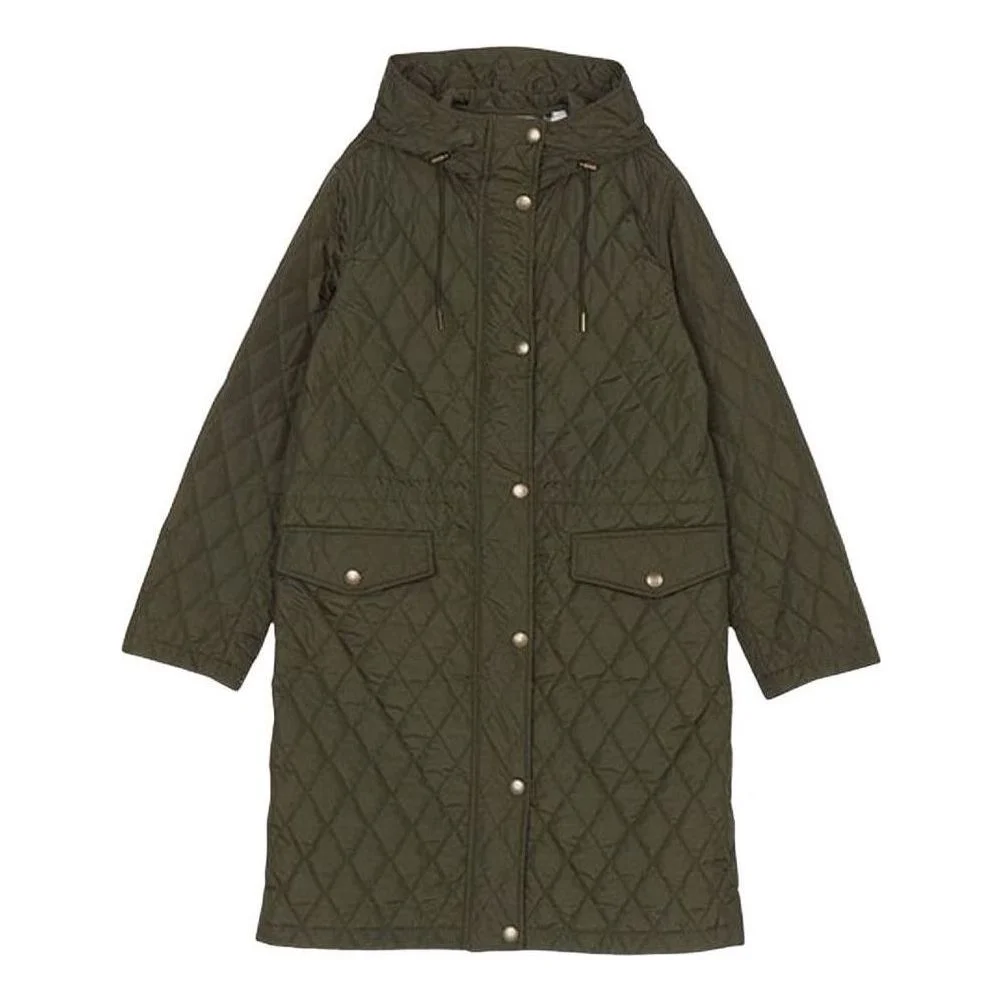 (WMNS) Burberry Hillgate Quilted Coat 'Green' 81103241 - 1
