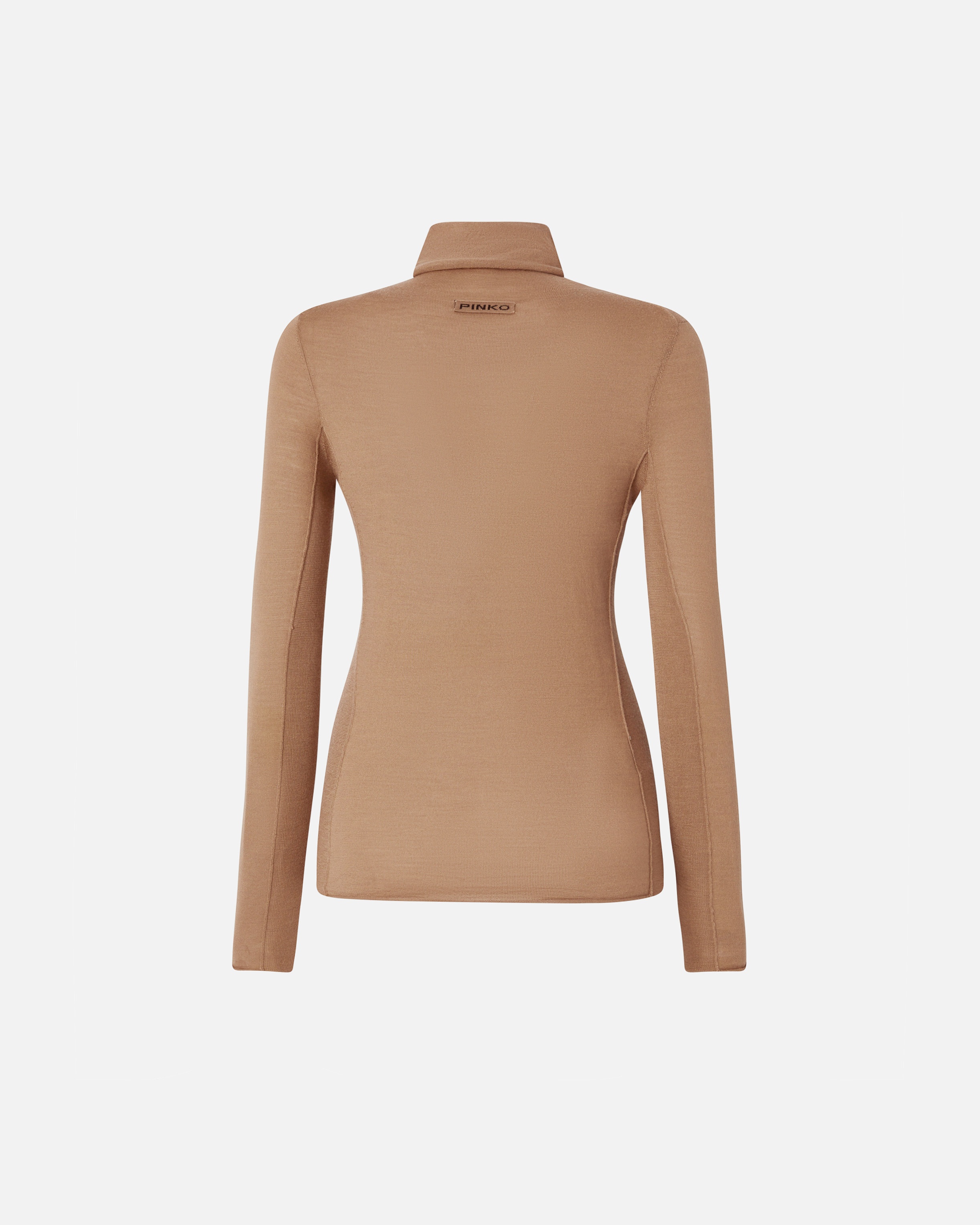 WOOL AND SILK TURTLENECK SWEATER - 6