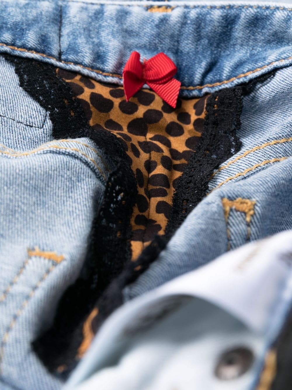 mid-rise cropped jeans - 5