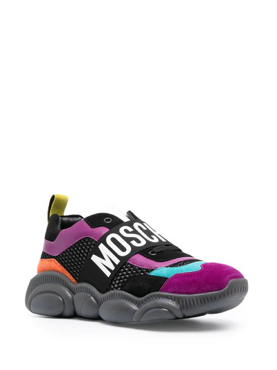 Moschino Teddy Bear panelled sneakers outlook