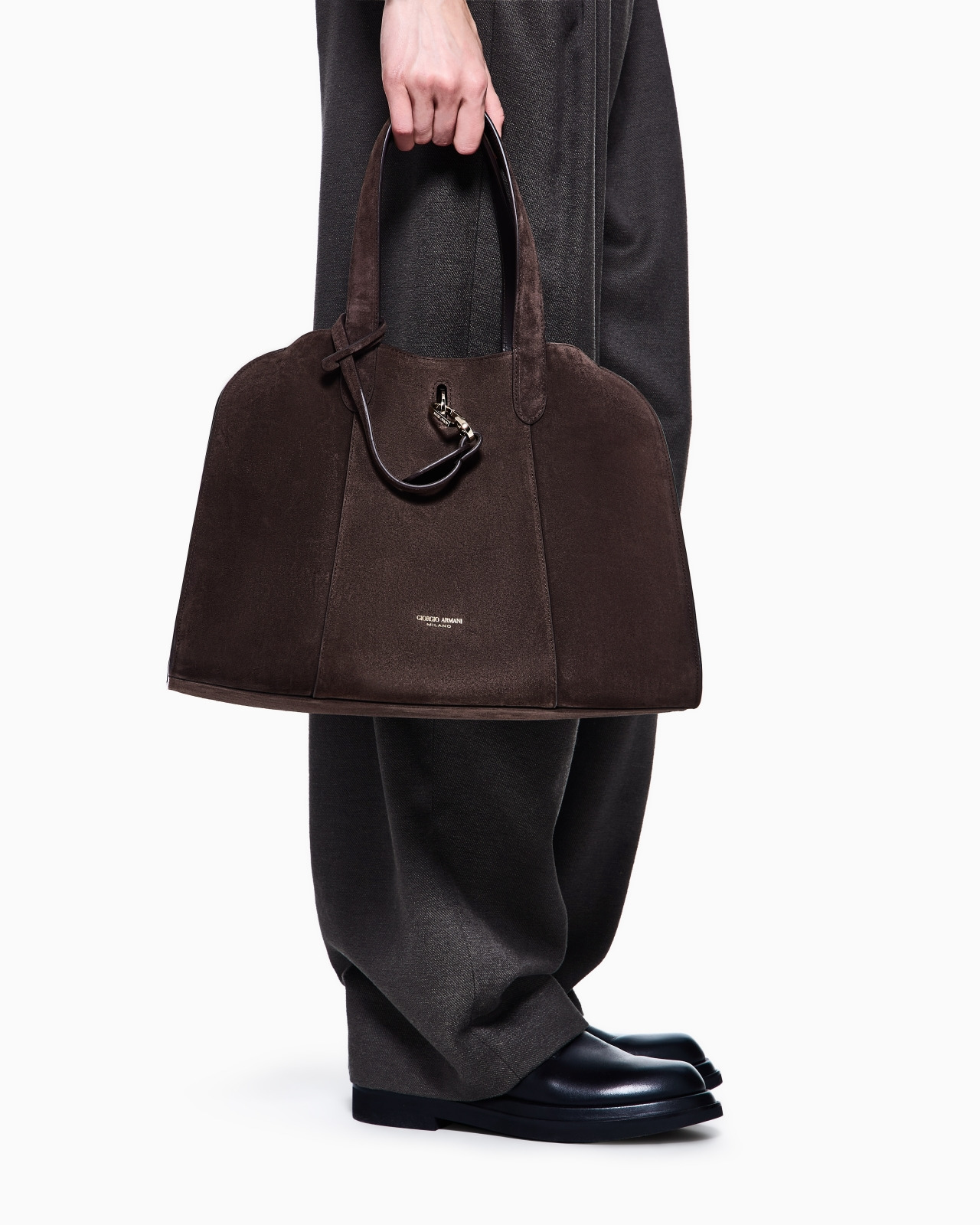 LARGE SUEDE TOTE BAG - 6