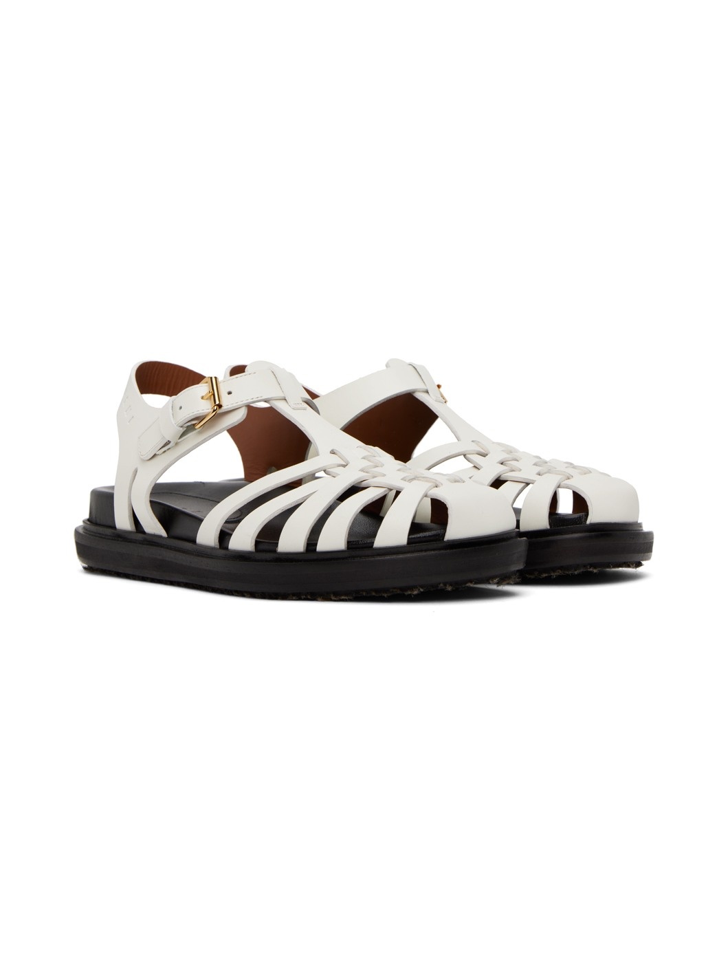 White Fisherman Sandals - 4