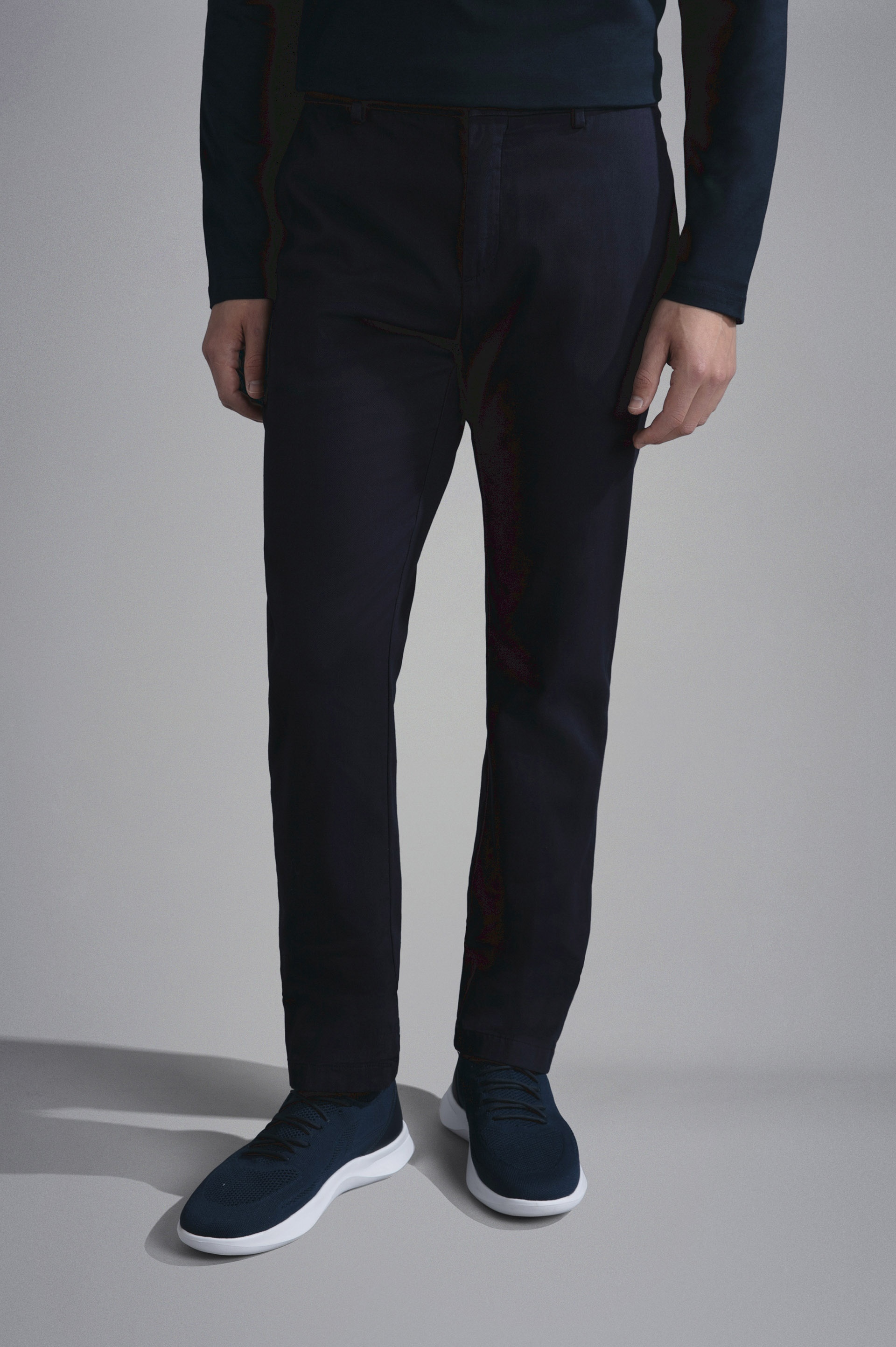 COTTON STRETCH CHINO TROUSERS - 6