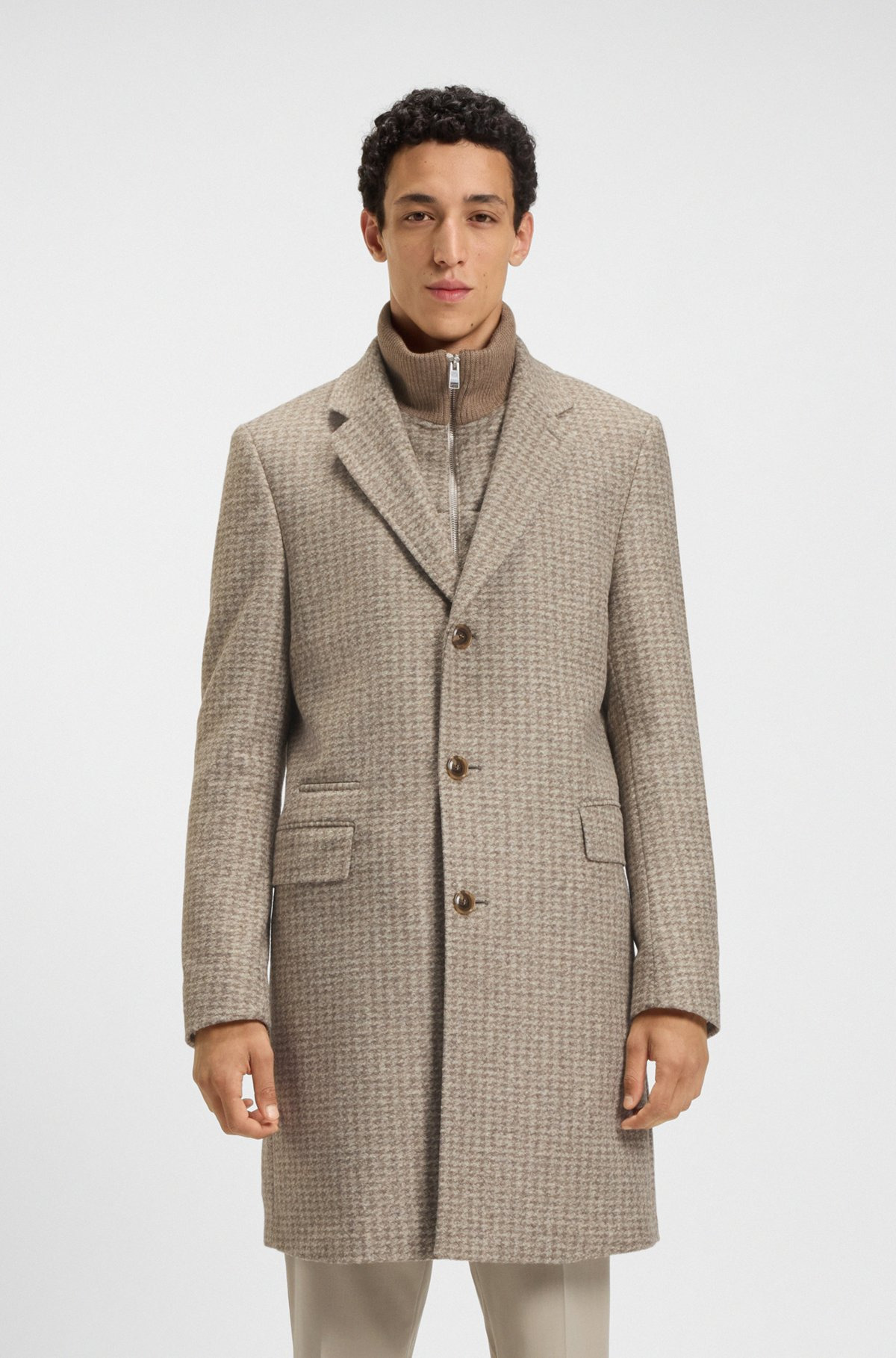 SLIM-FIT COAT WITH DETACHABLE INNER - 2