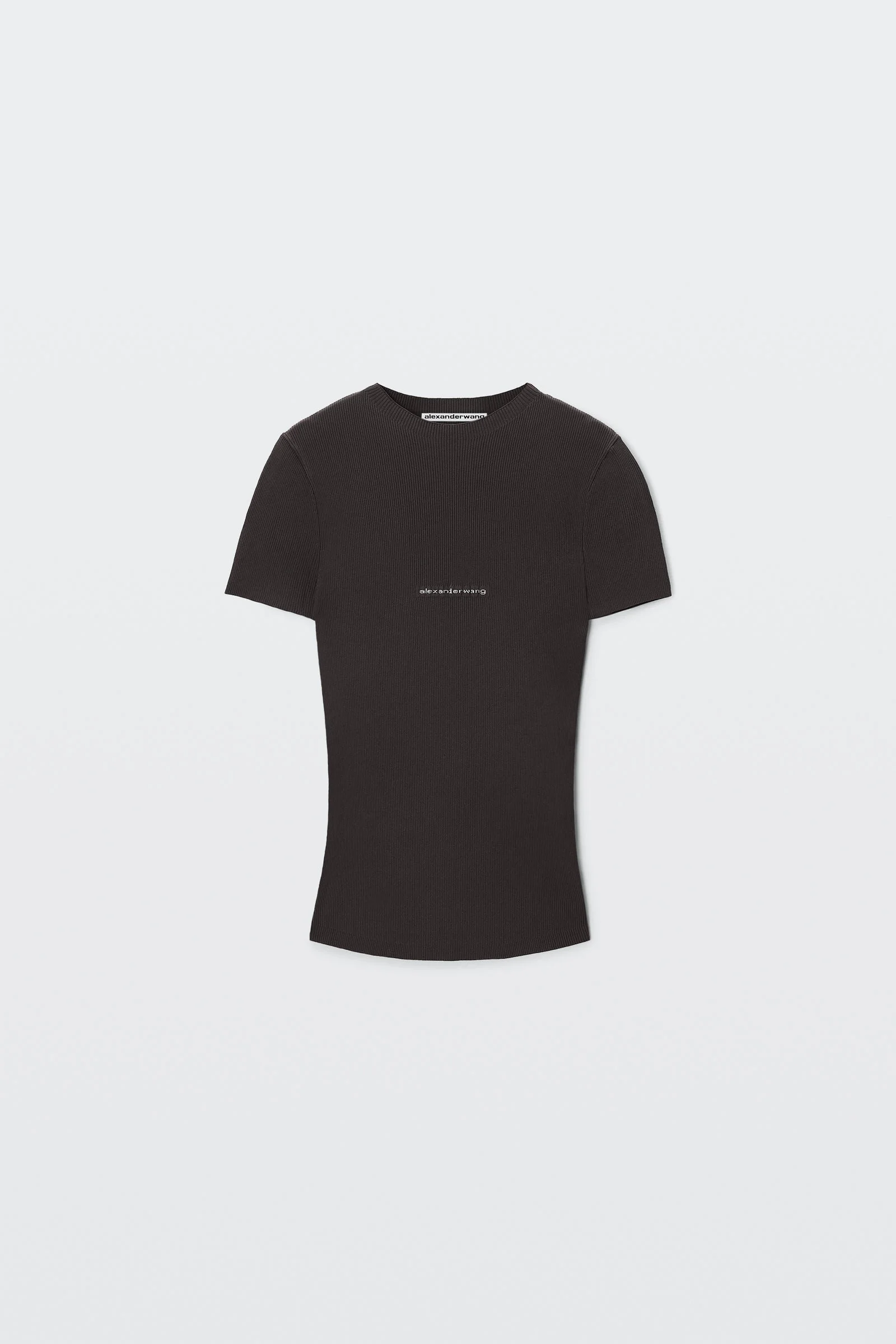 knit logo baby tee - 1