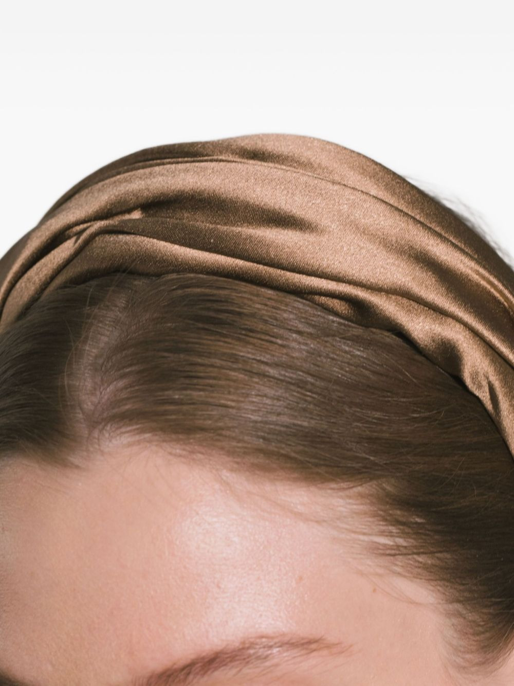 pleated silk headband - 3