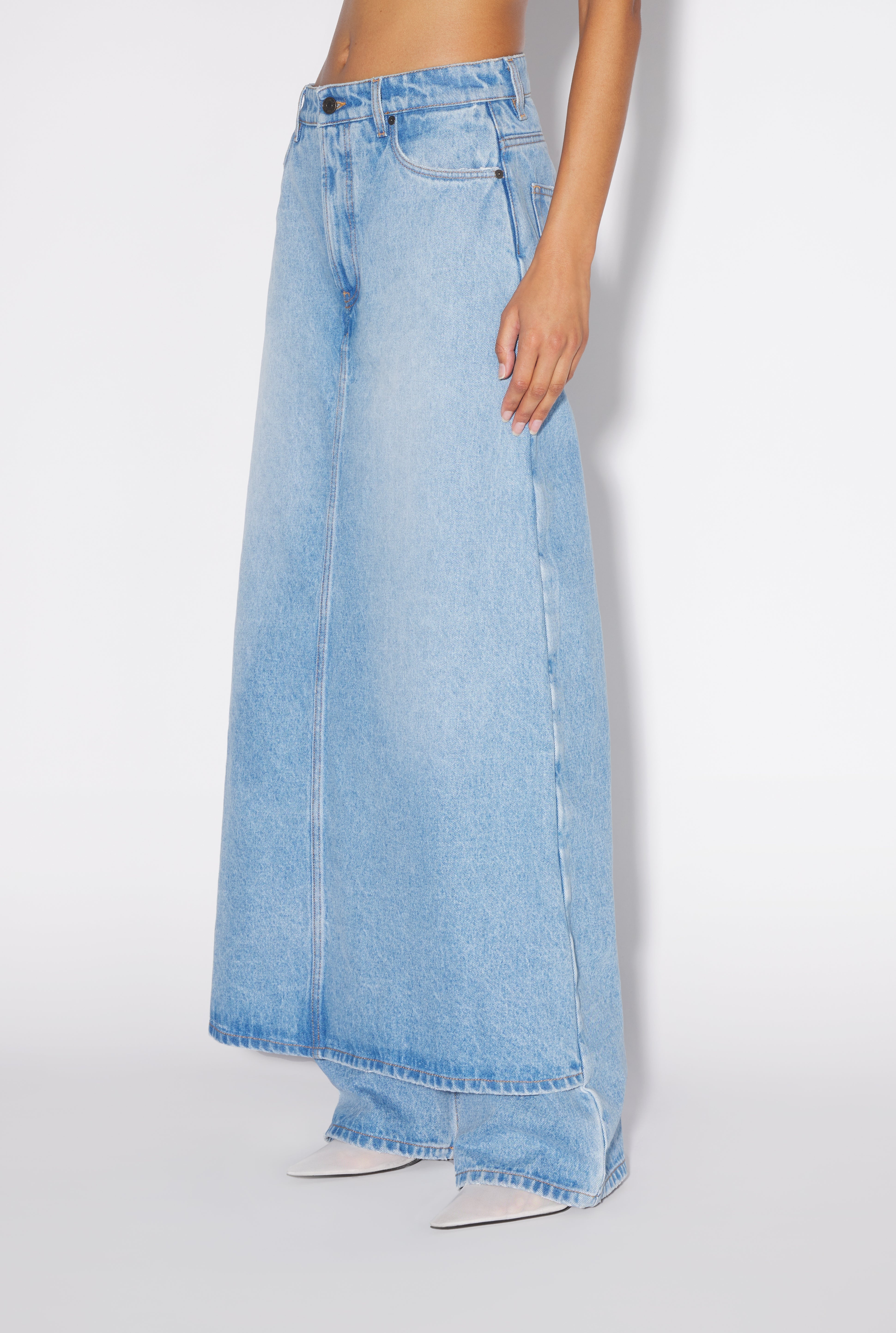 THE DENIM PANT SKIRT - 3