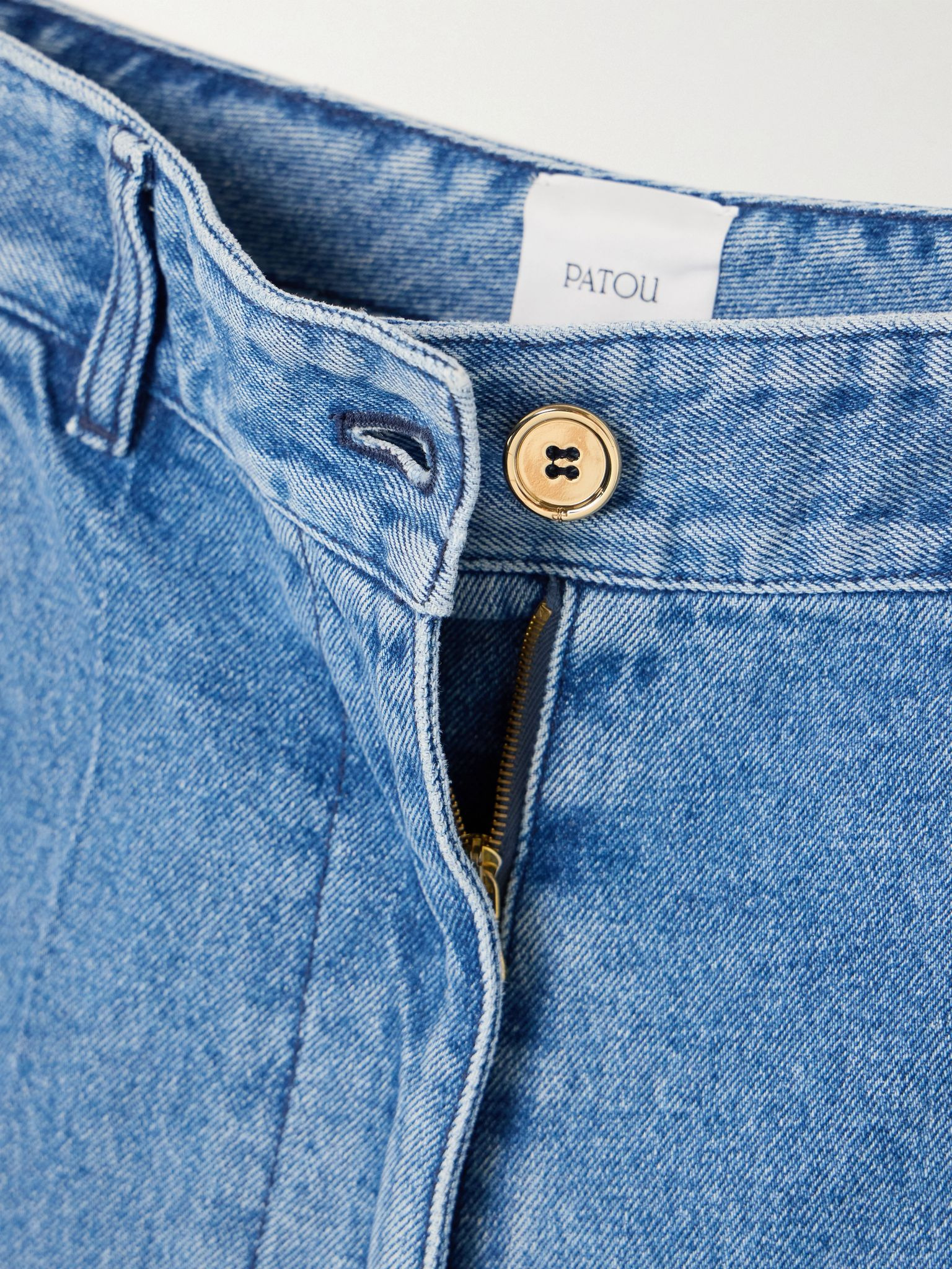 Iconic high-rise straight-leg jeans Light blue - 5