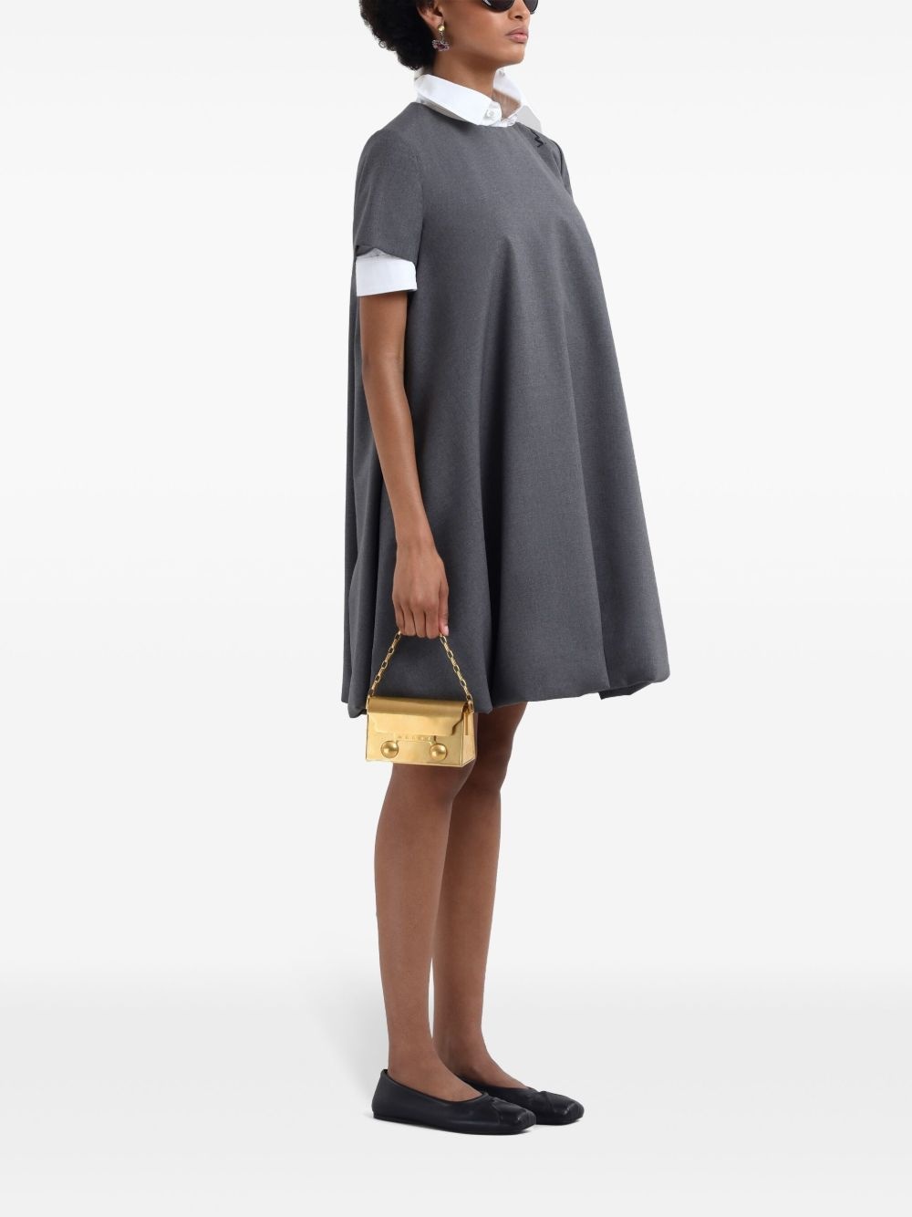 flared mini dress - 3