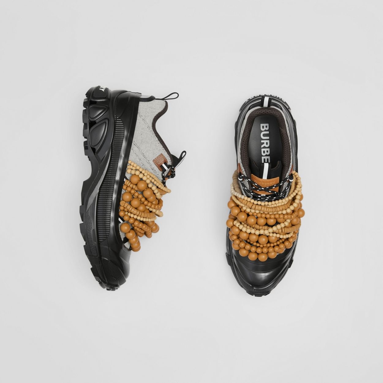 Bead Detail Cotton and Nylon Arthur Sneakers - 5