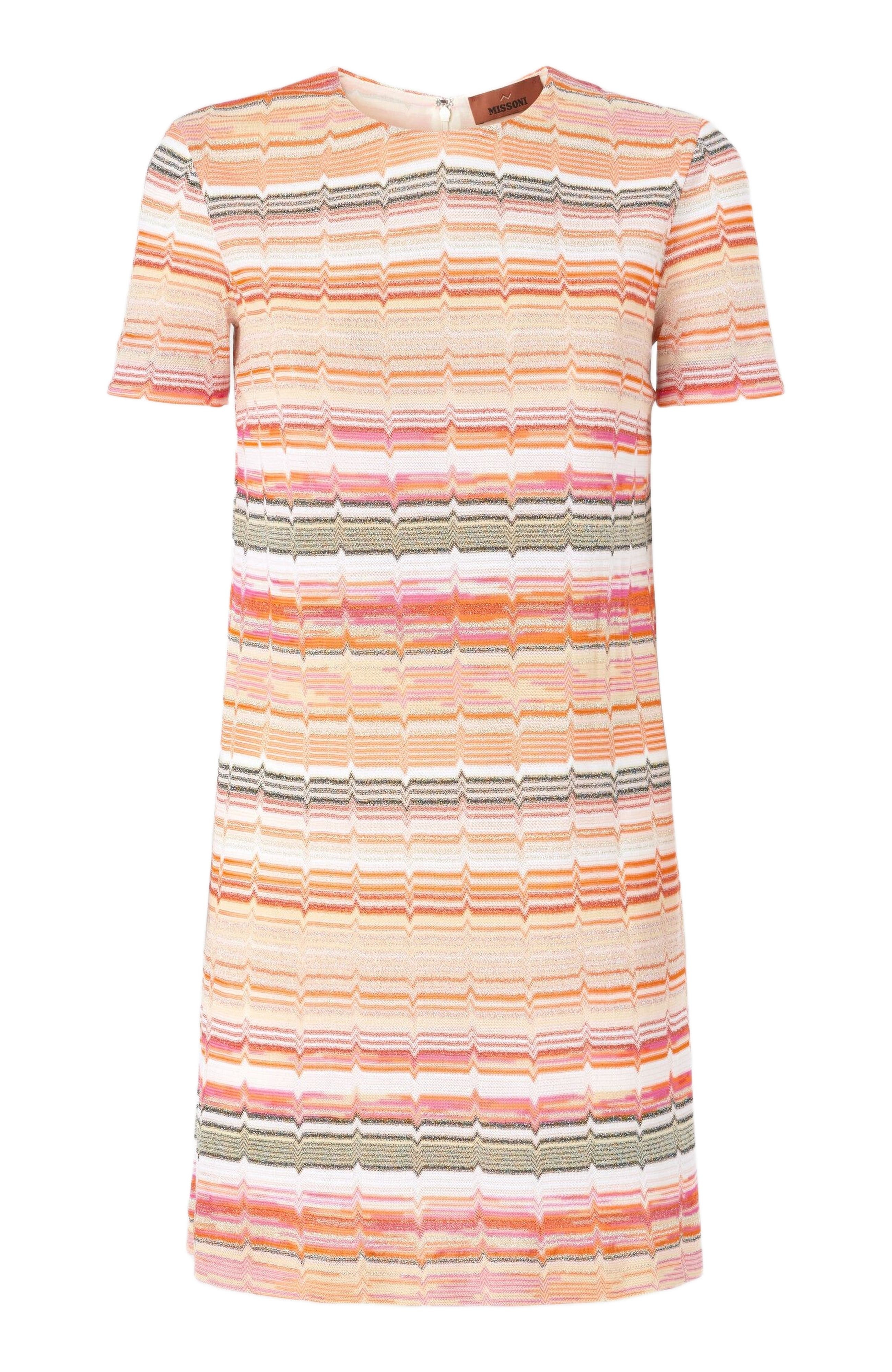 Missoni Short-sleeved Mini-dress With Greek Zig Zag Lamé in Multicoloured at Nordstrom - 2