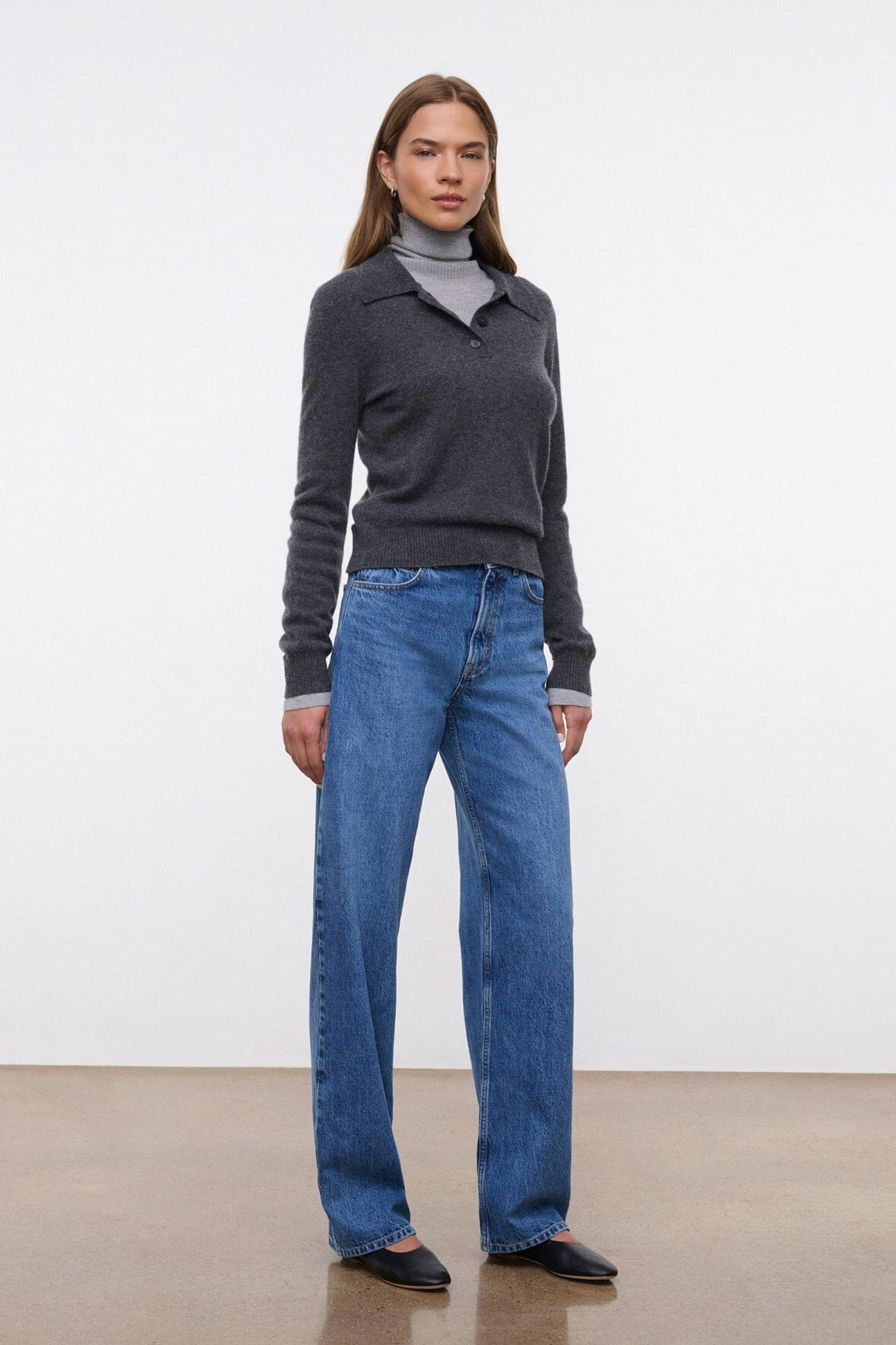 STAUD LEO HIGH RISE JEAN VINTAGE WASH - 3