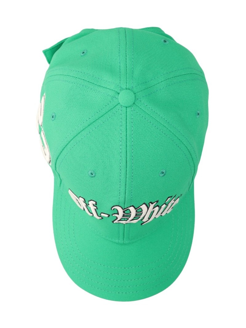 Multi logo cotton baseball cap - 5