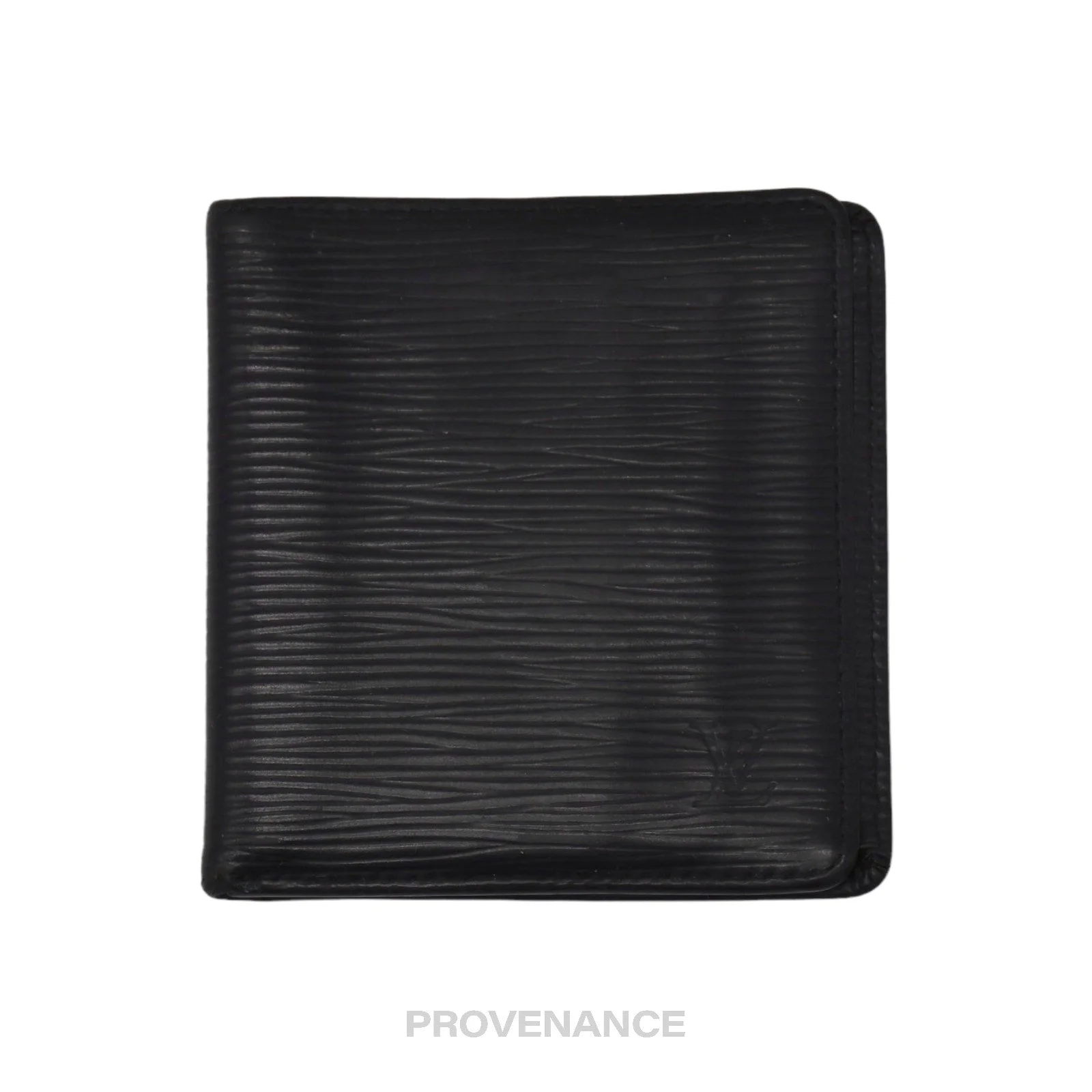 Louis Vuitton 6CC Bifold Wallet in Black Epi Noir Leather - 1