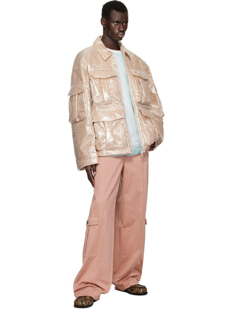 Dries Van Noten Pink Nylon Puffed Jacket outlook