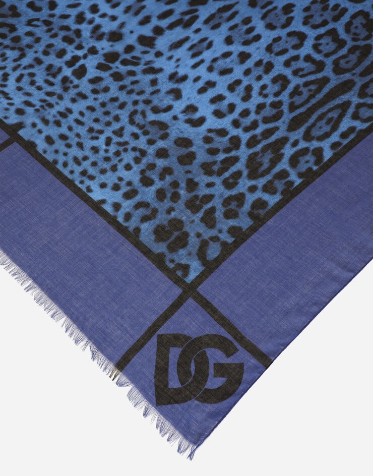 Leopard-print modal and cashmere scarf (135 x 200) - 3