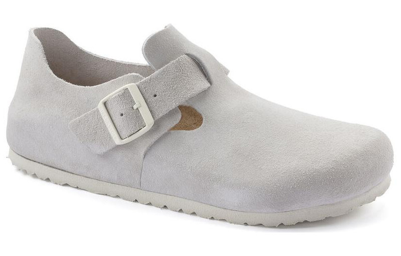 Birkenstock London Suede Leather Narrow Fit 'Antique White' 1024626 2