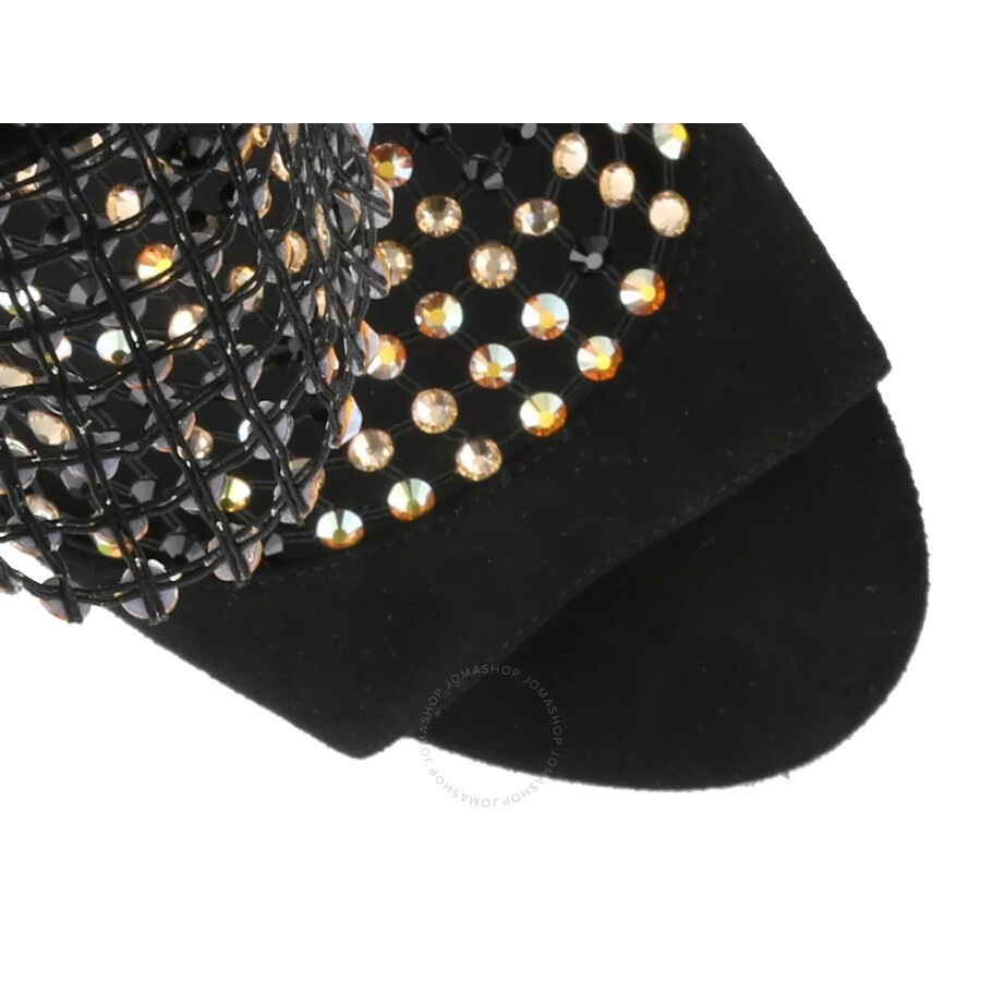 Rene Caovilla Ladies Galaxia Rhinestone Mesh Sandals - 4