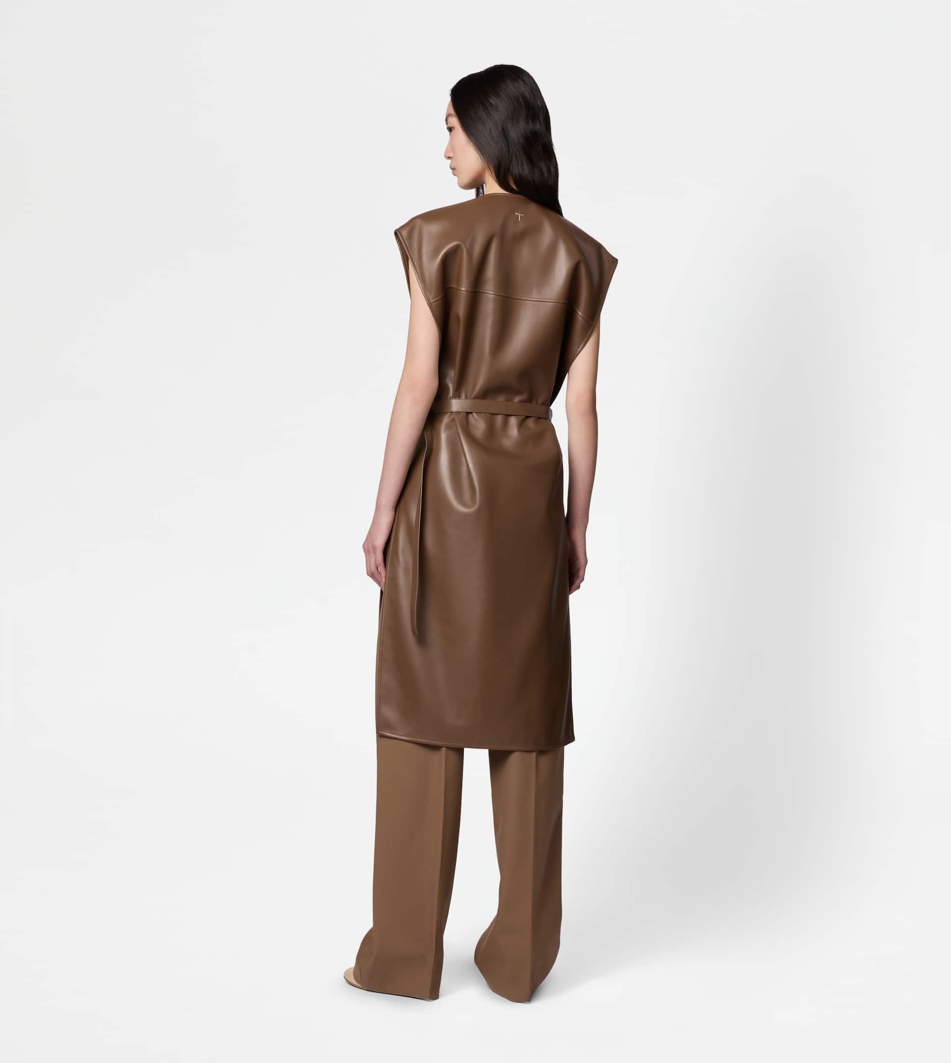 DRESS IN LEATHER - BROWN - 3