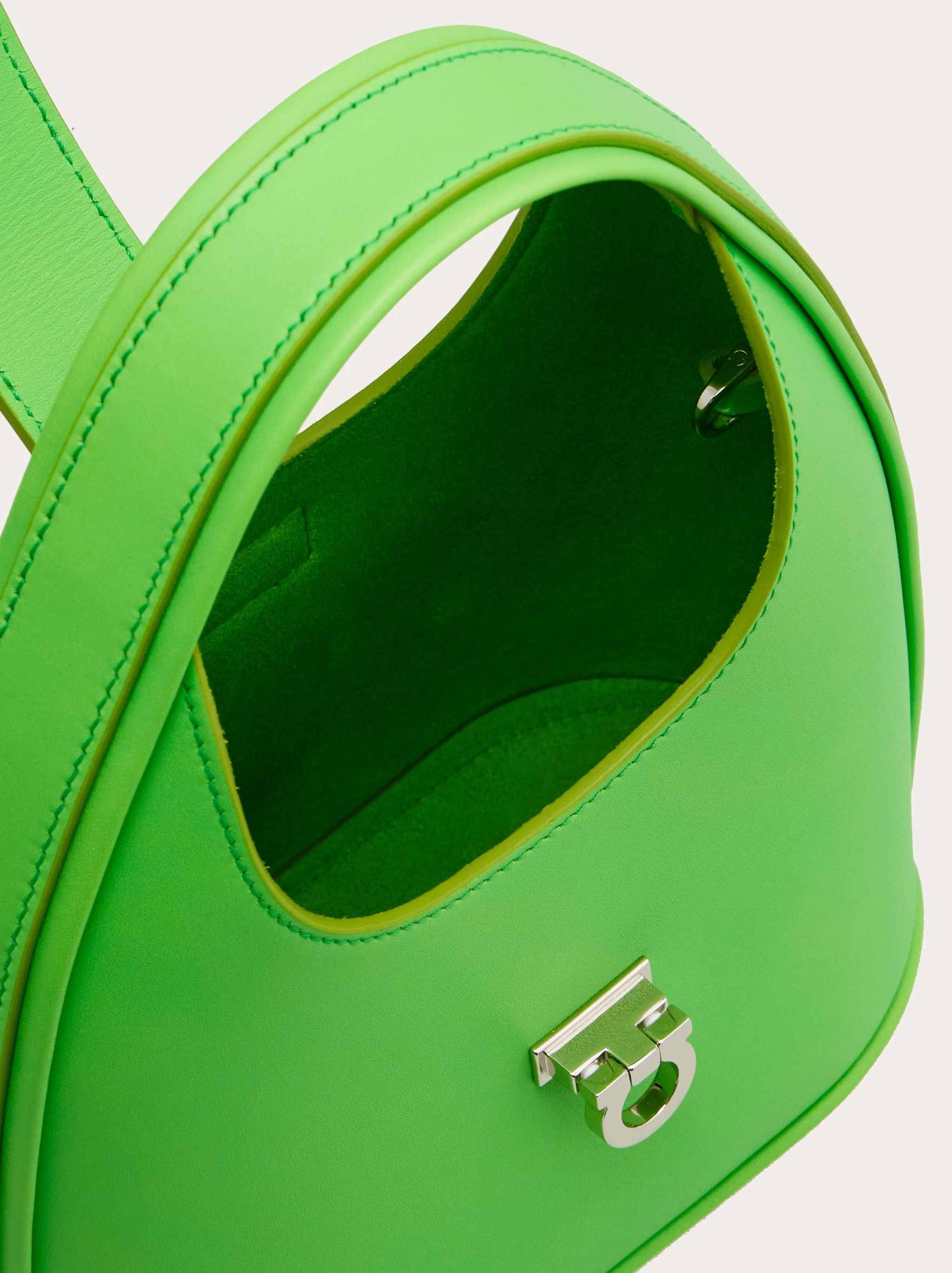 Mini Hobo bag with Gancini buckle - 6
