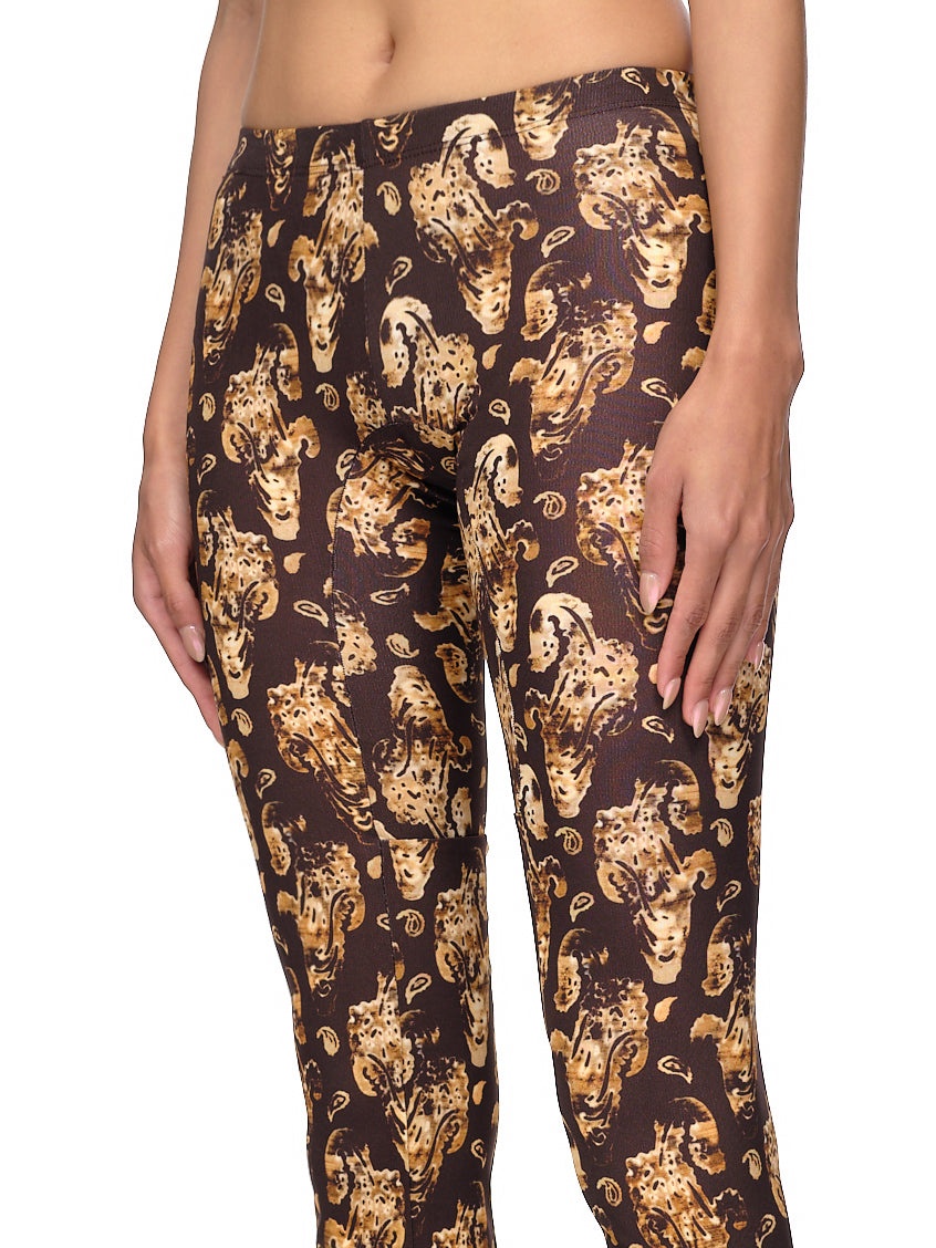 Paisley Print Leggings - 4