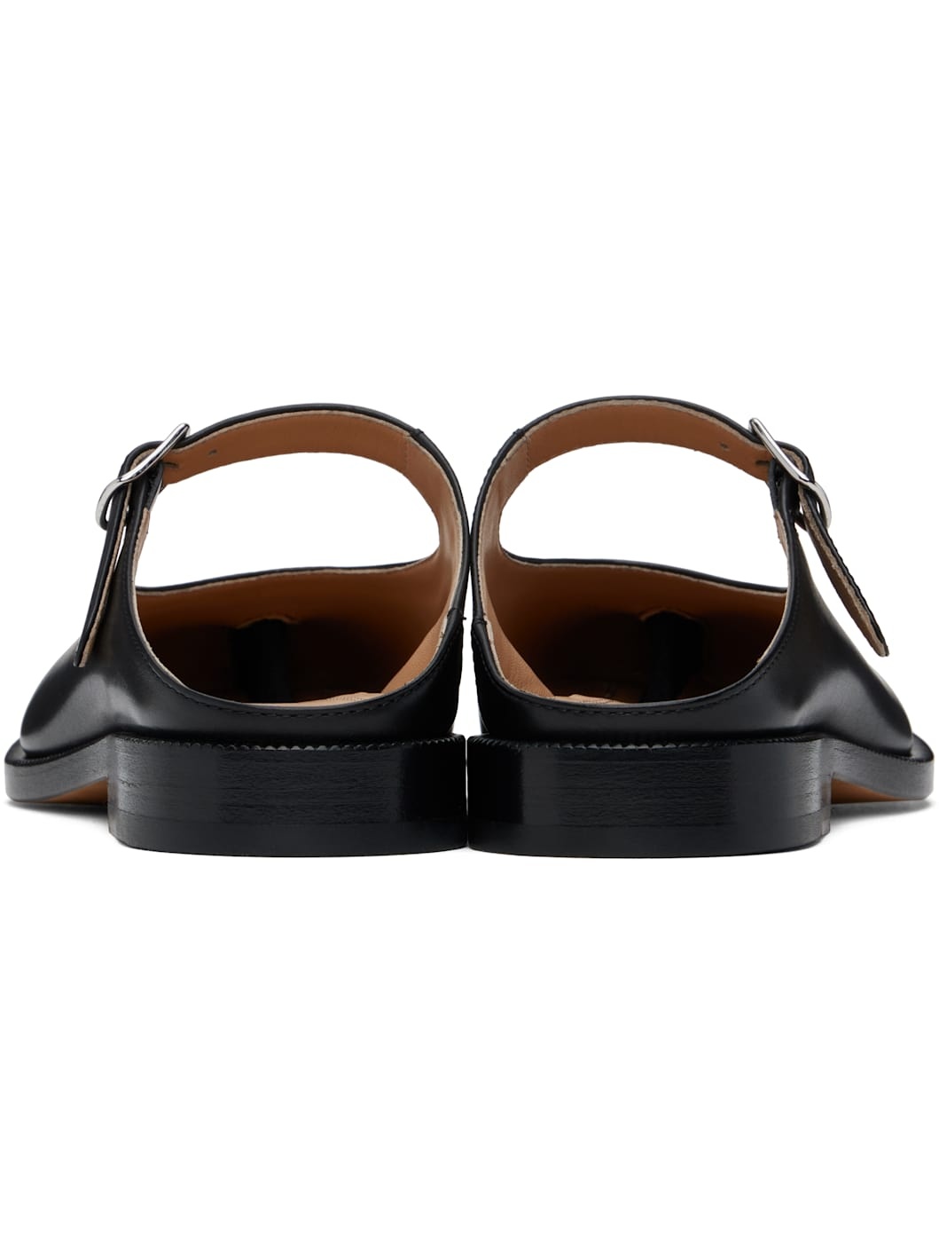 Black Tabi City Mary-Jane Mules - 2