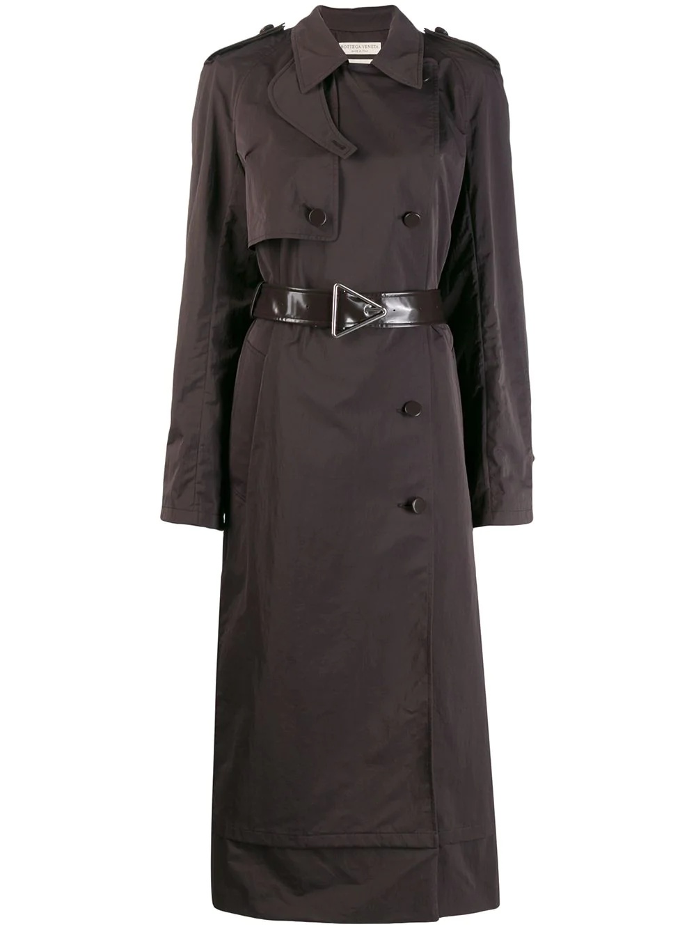 belted trench coat - 1