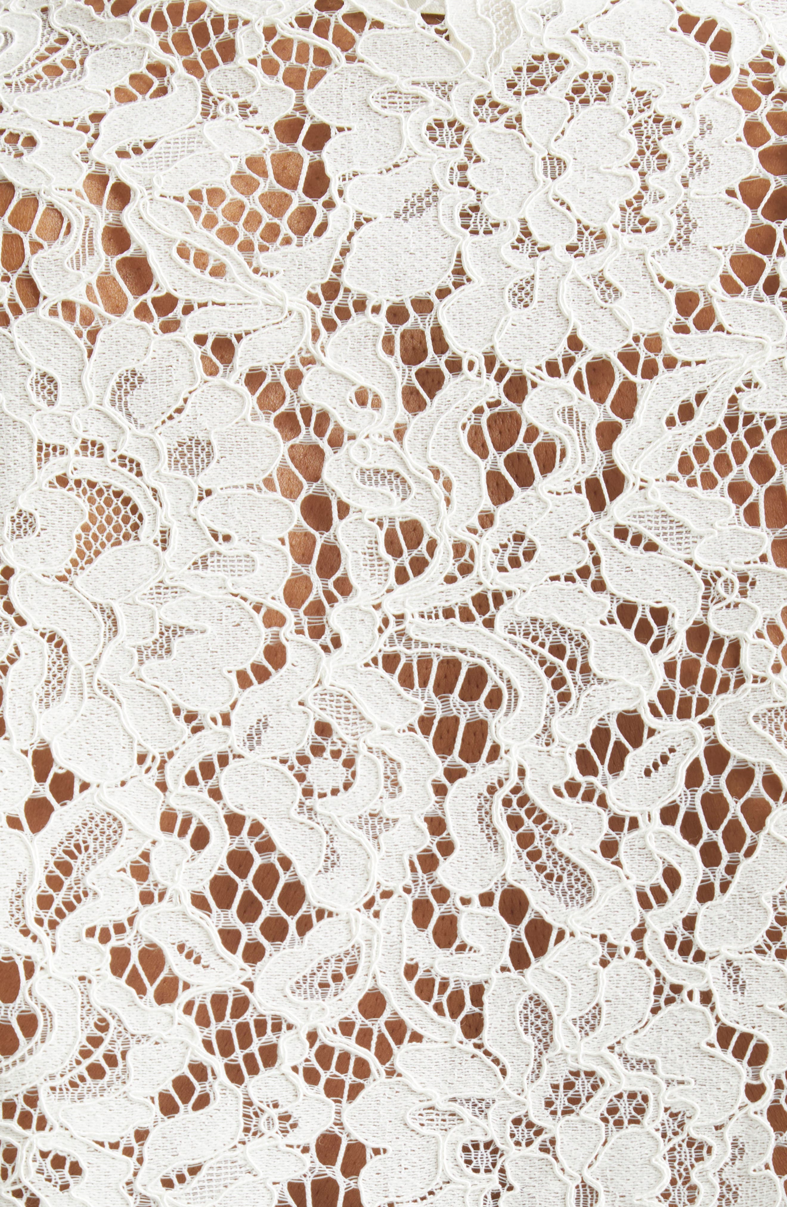 L'AGENCE Anita Lace Shirt in Ivory at Nordstrom - 6