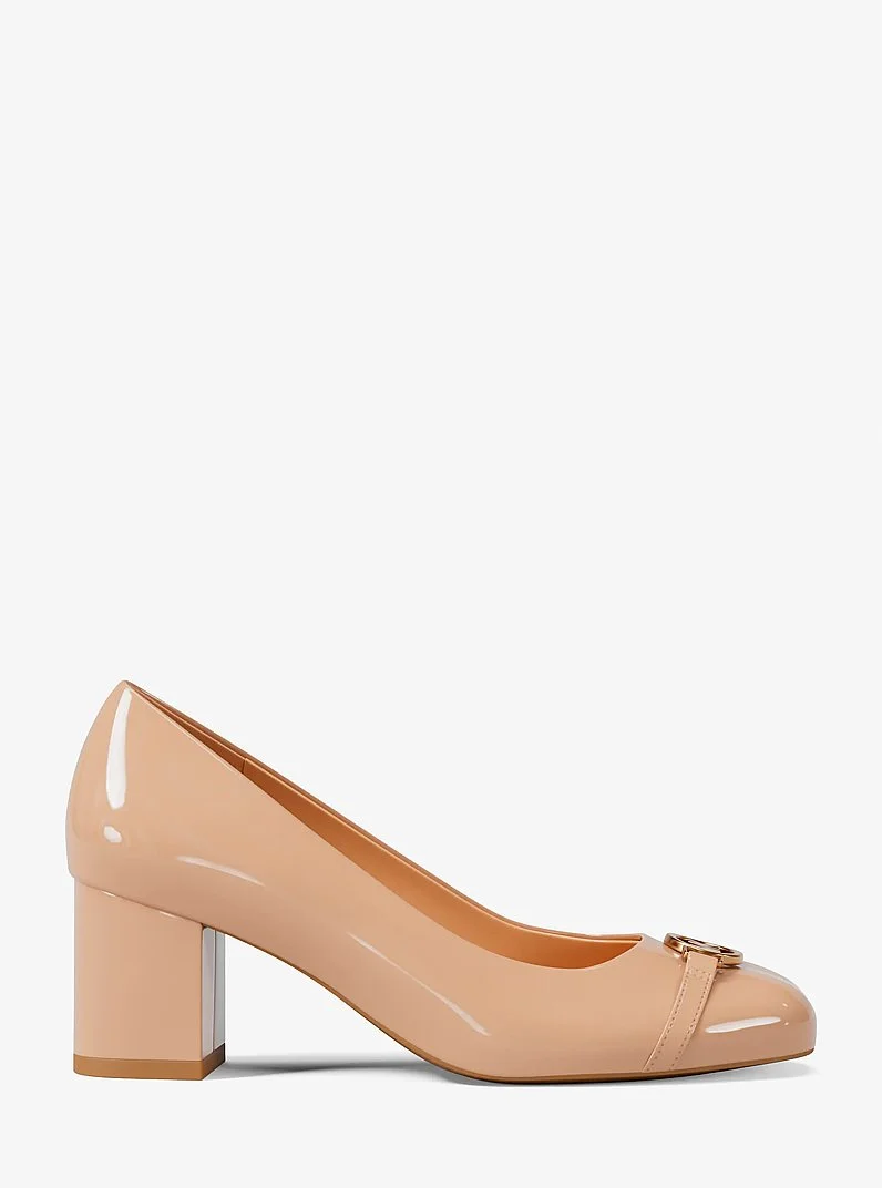 Dori Patent Block Heel Pump - 1