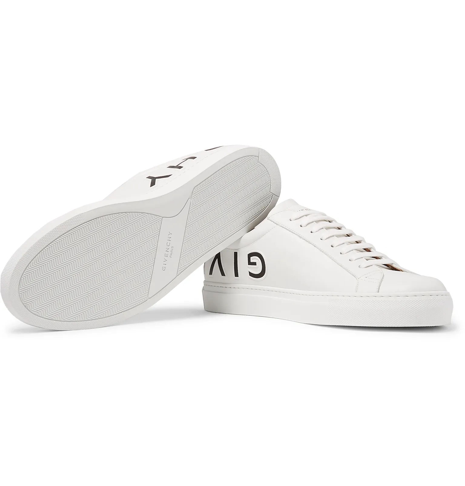 Urban Street Logo-Embossed Leather Sneakers - 3