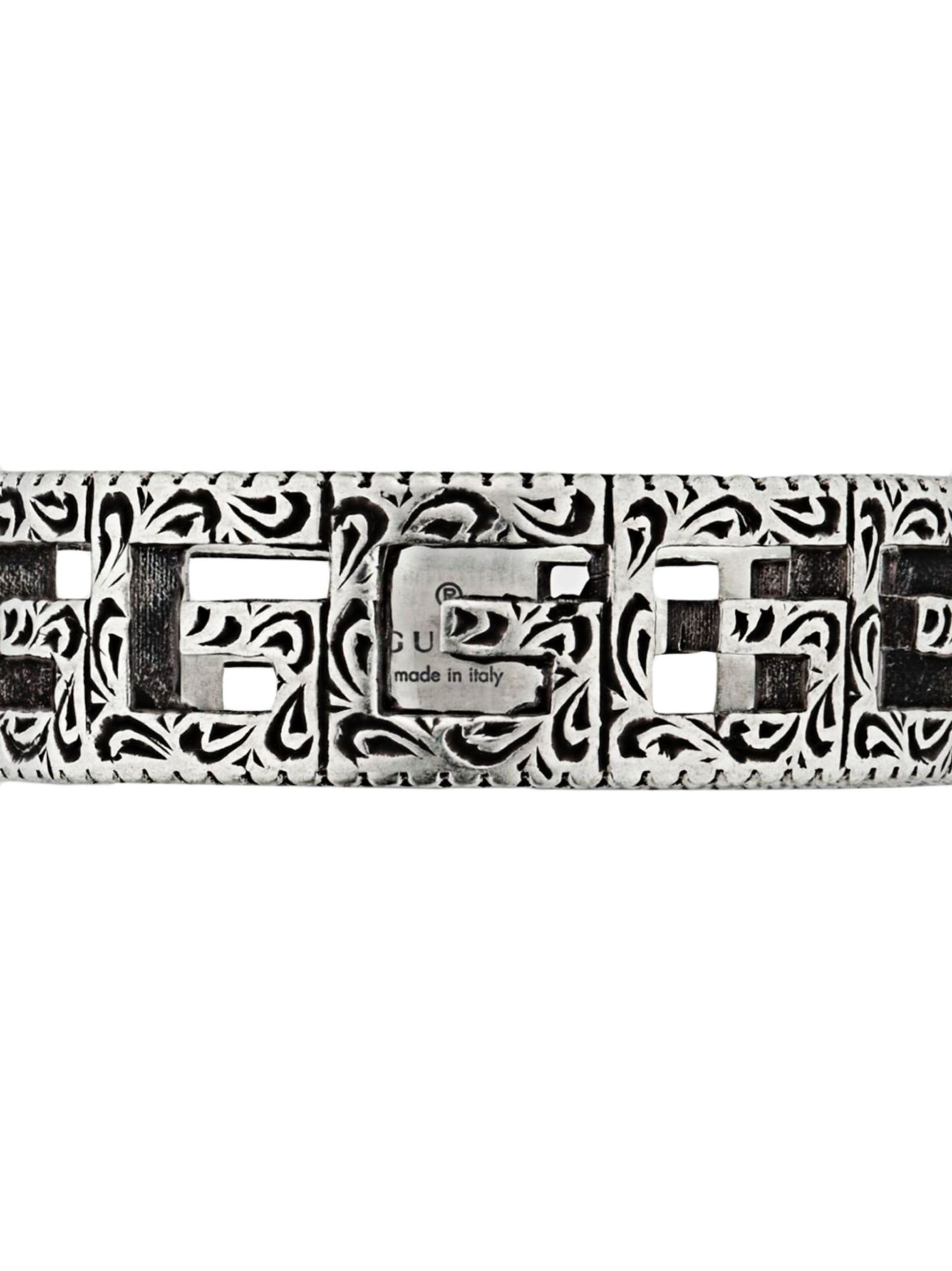 Silver ring with Square G - 3