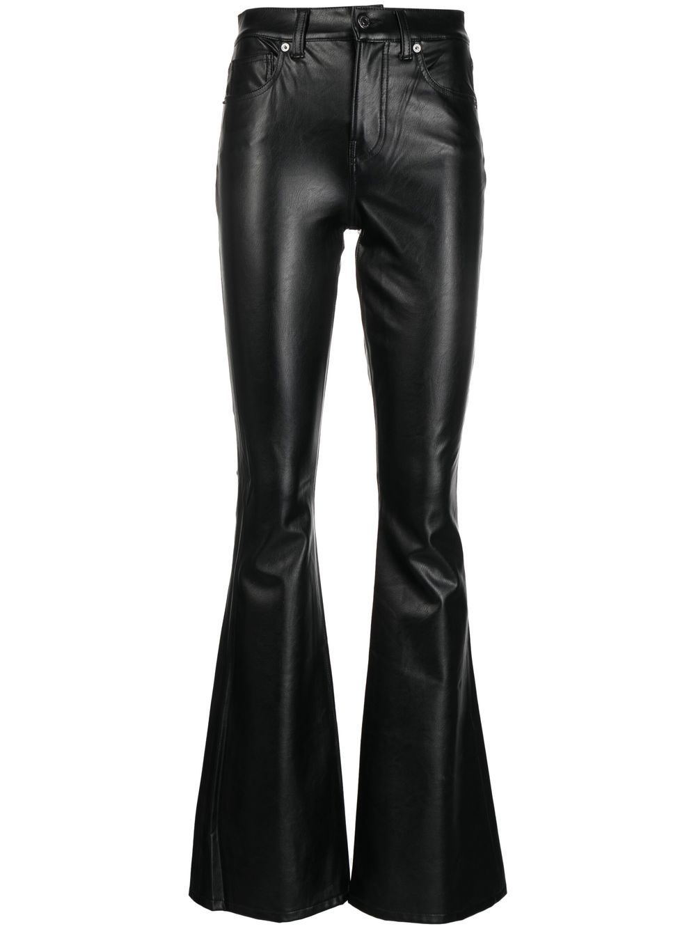 Beverly faux-leather flared trousers - 1