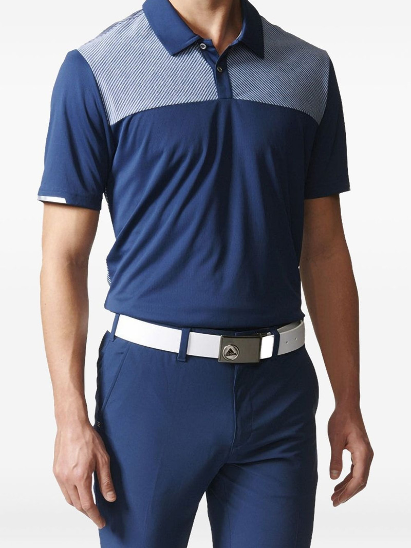 Climachill Heather Block "Blue" golf polo shirt 1
