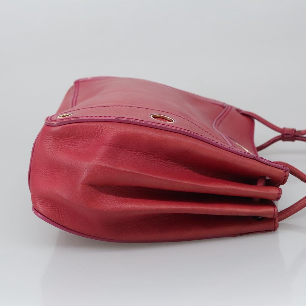 CELINE Shoulder Bag Leather Pink Gold - 3