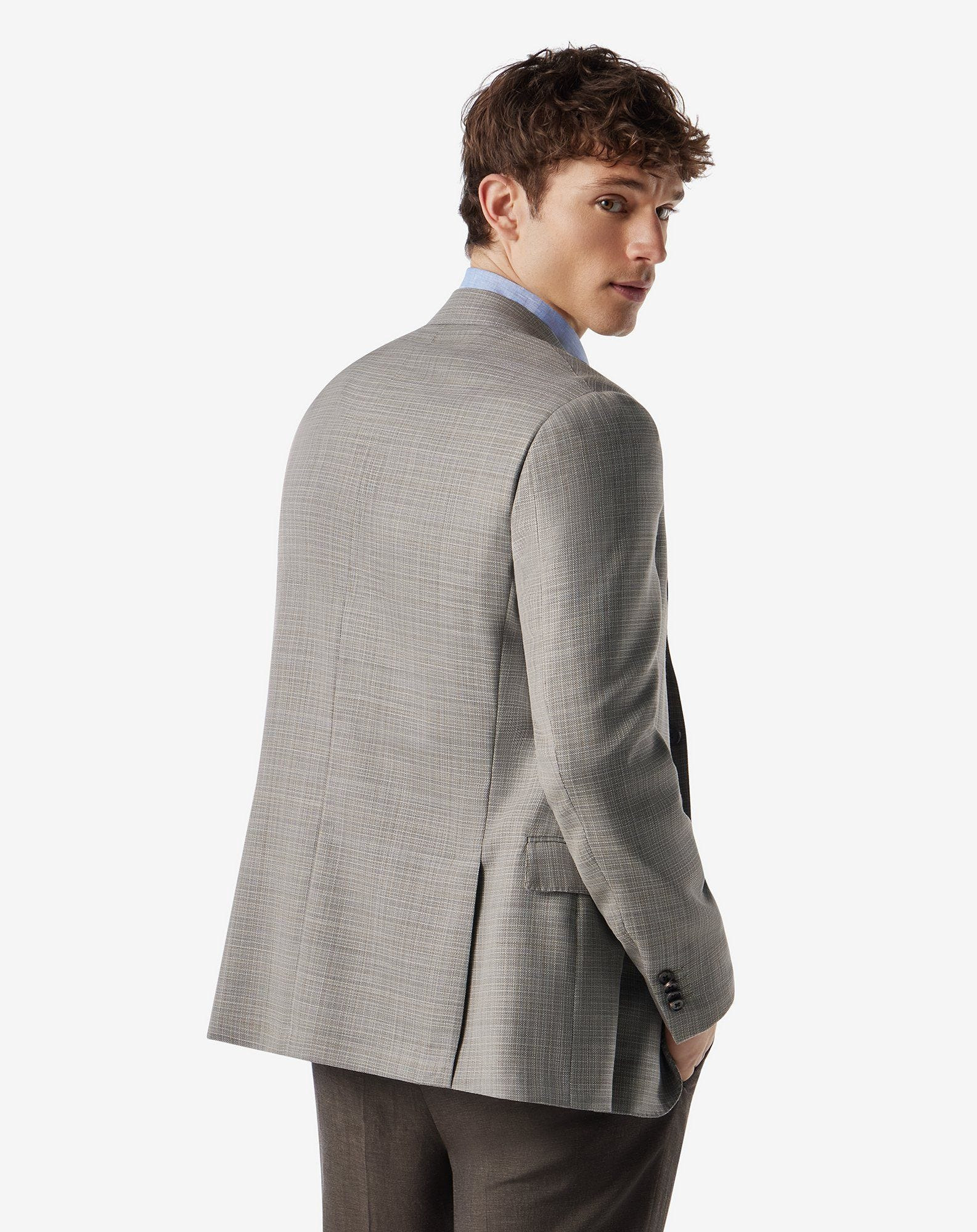 Taupe pure wool jacket - 3