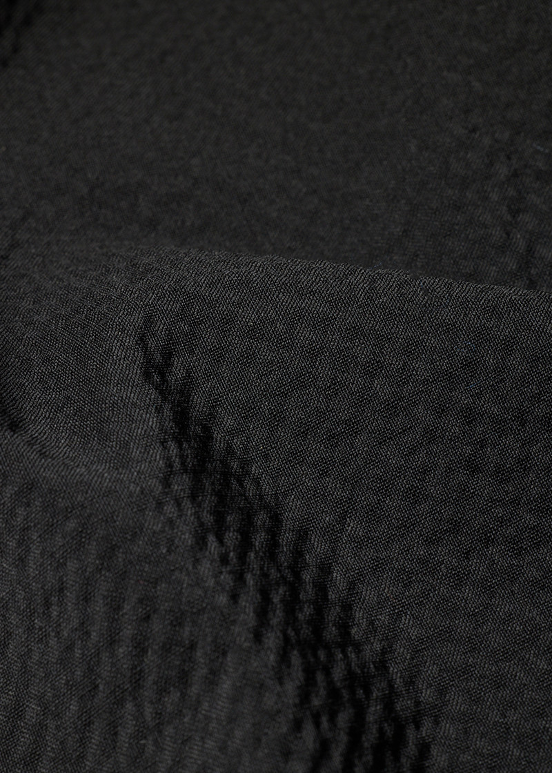 Black Stretch-Wool Seersucker Work Jacket 5