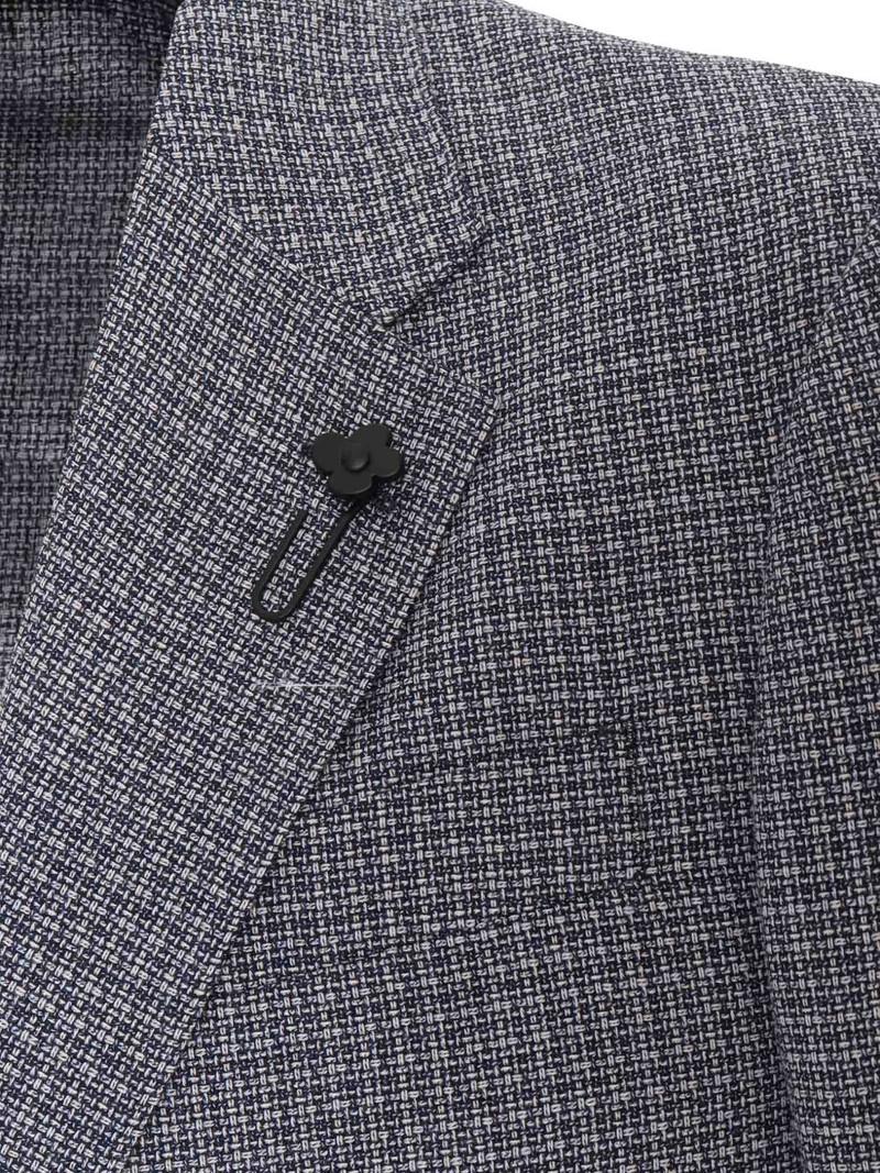 micro-check single-breasted blazer 3