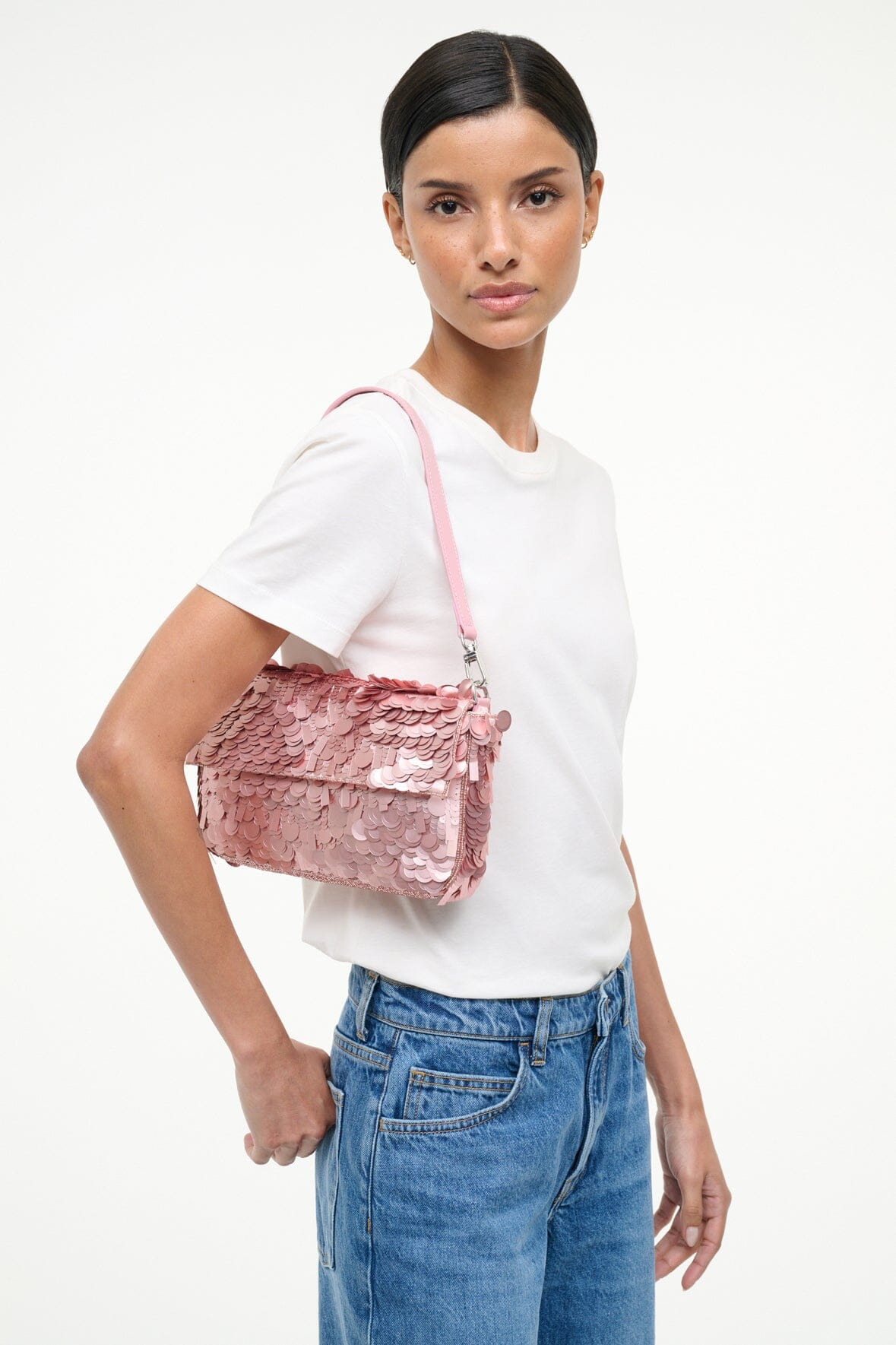 STAUD TIMMY SHOULDER BAG CHERRY BLOSSOM - 2