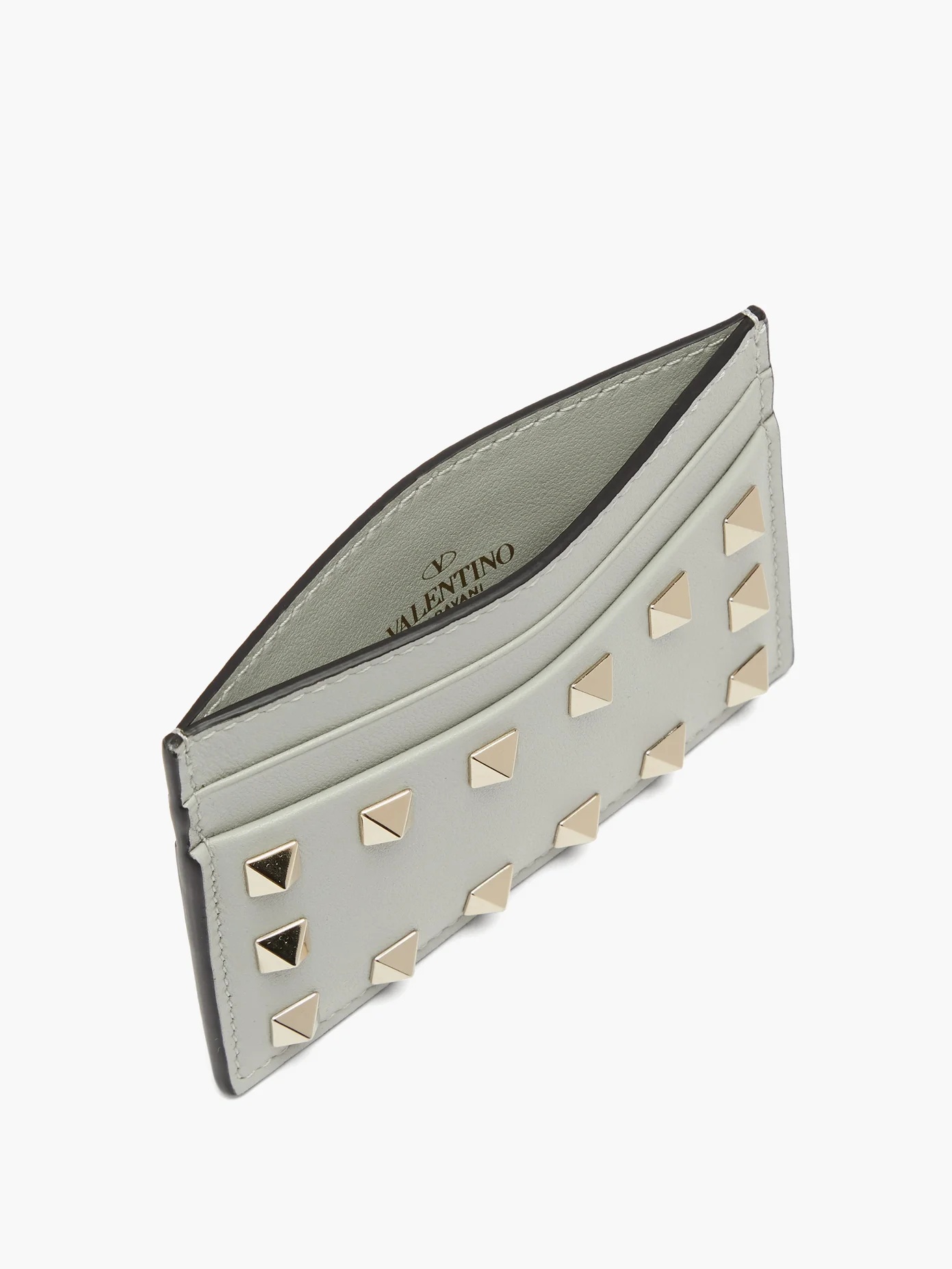 Rockstud leather cardholder - 4