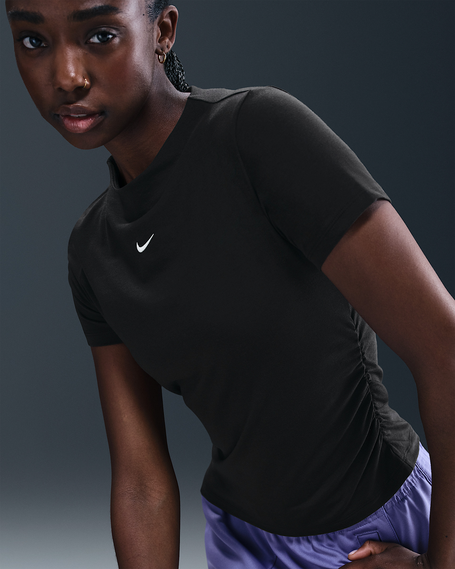 Nike Sportswear Chill Knit Women's Tight Short-Sleeve Mock-Neck Top - 3