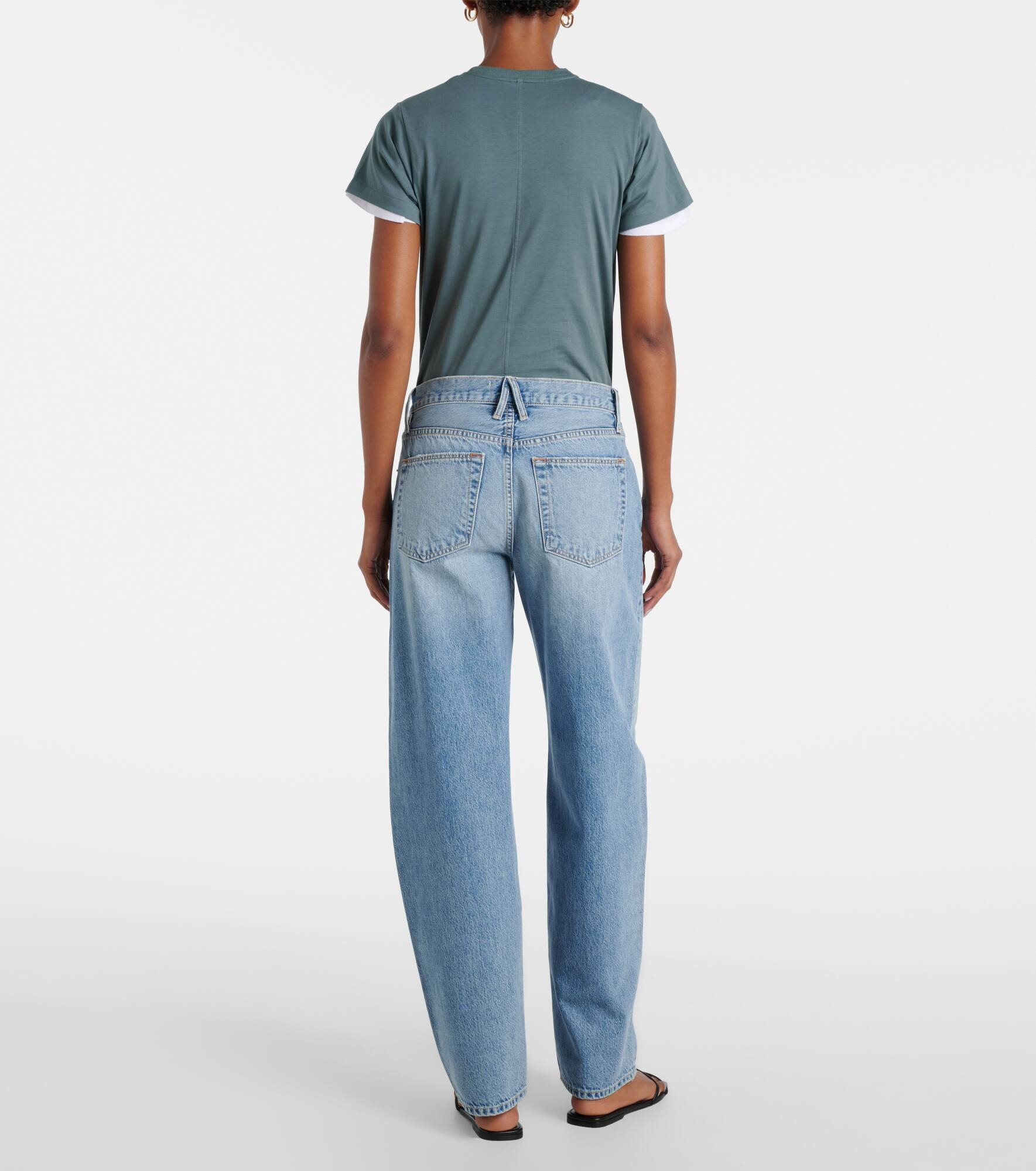 Ella mid-rise barrel-leg jeans - 3