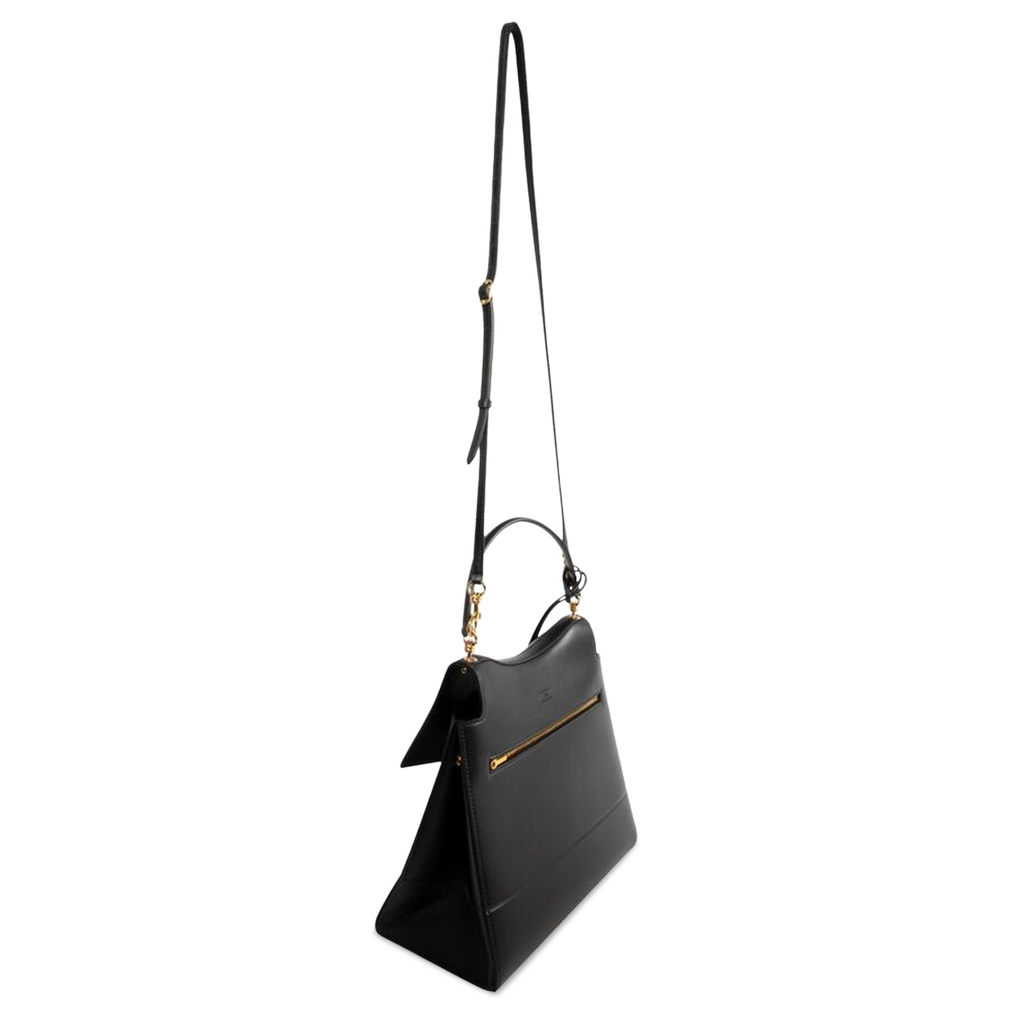 Balenciaga Nano Flap Leather Top Handle Bag 'Black' - 2